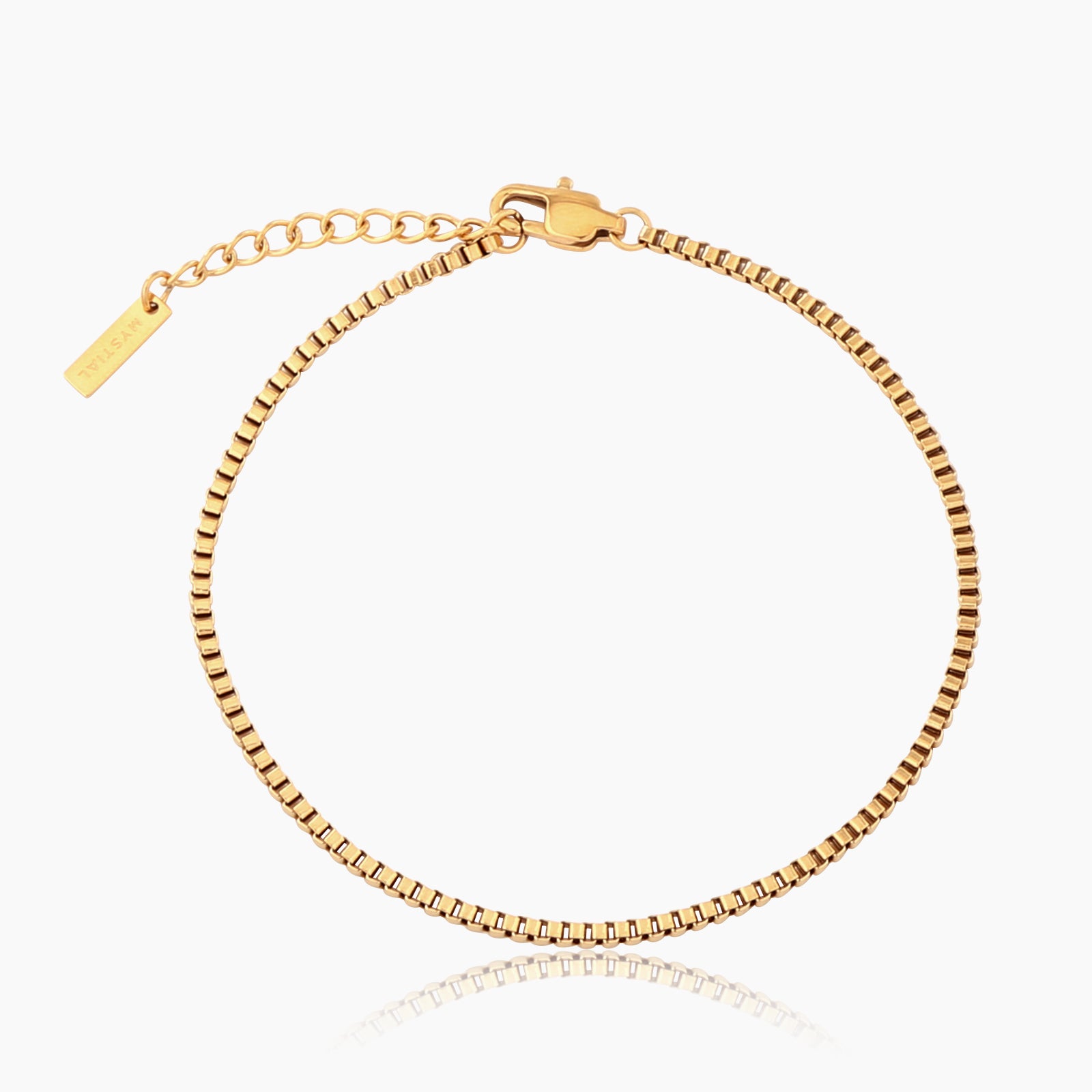 BOX BRACELET (GOLD) 2MM