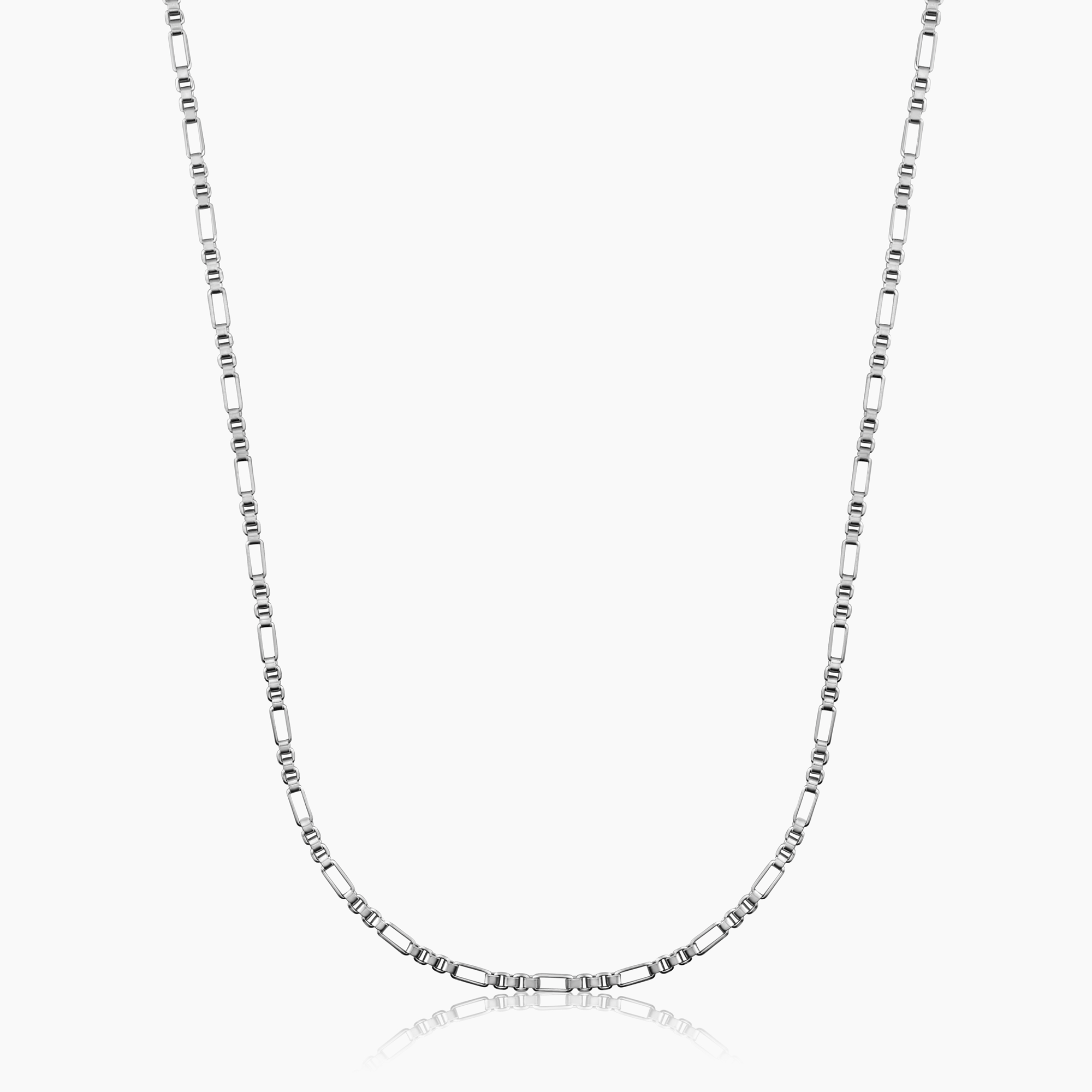 AUREN BOX CHAIN (WHITE GOLD) 2.5MM