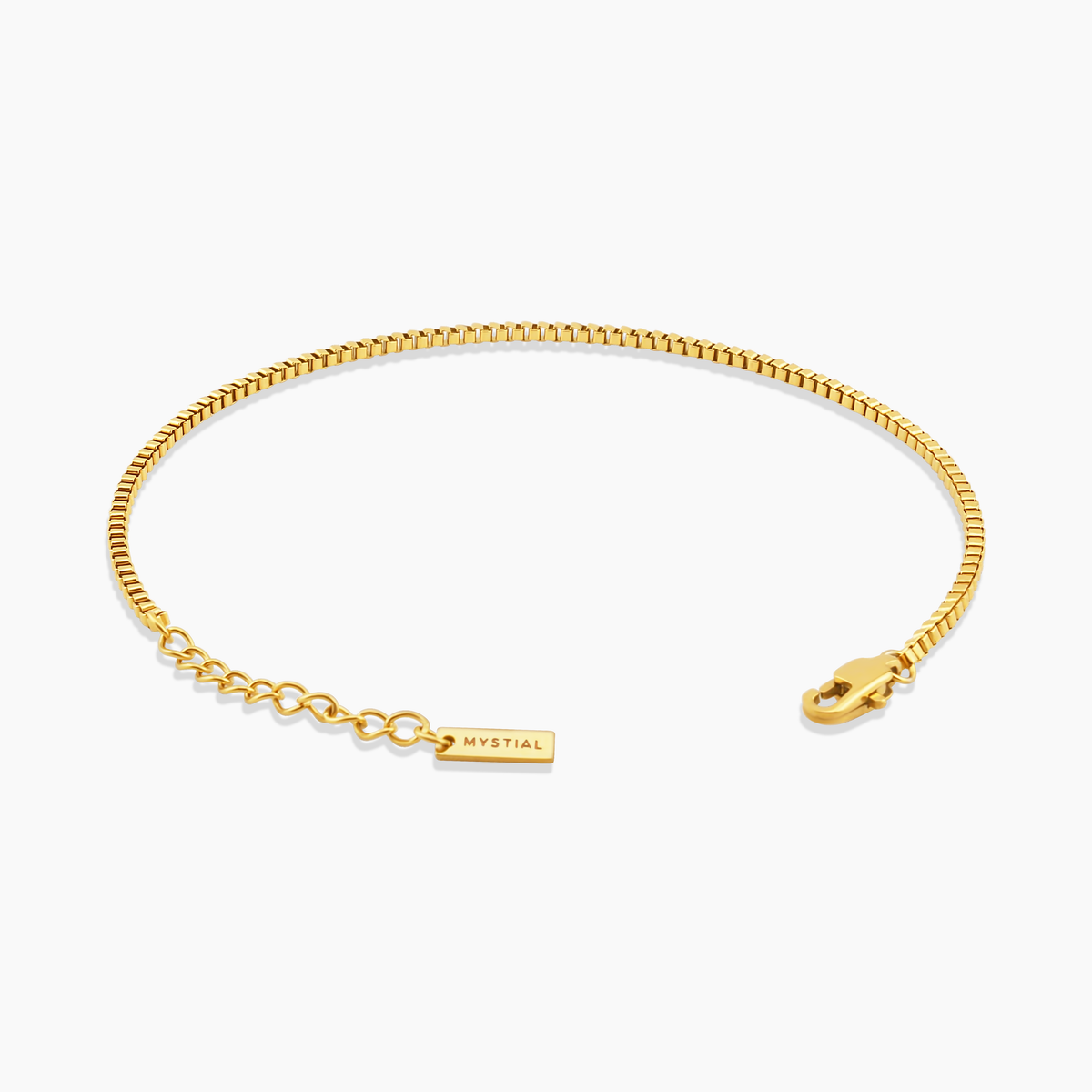 BOX BRACELET (GOLD) 2MM