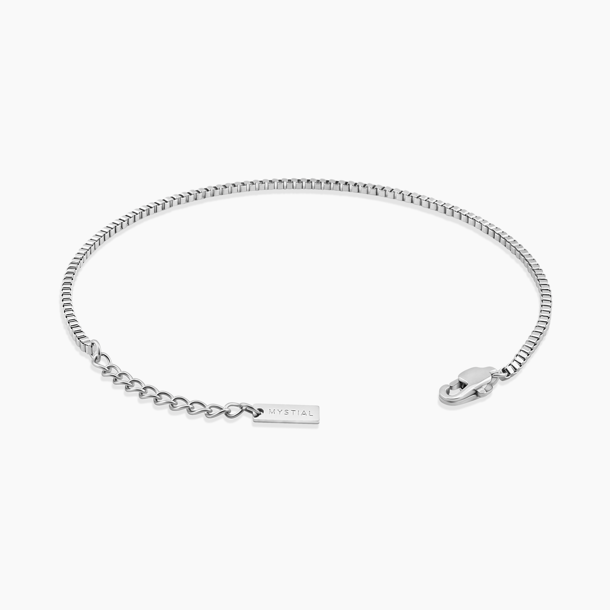 BOX BRACELET (WHITE GOLD) 2MM