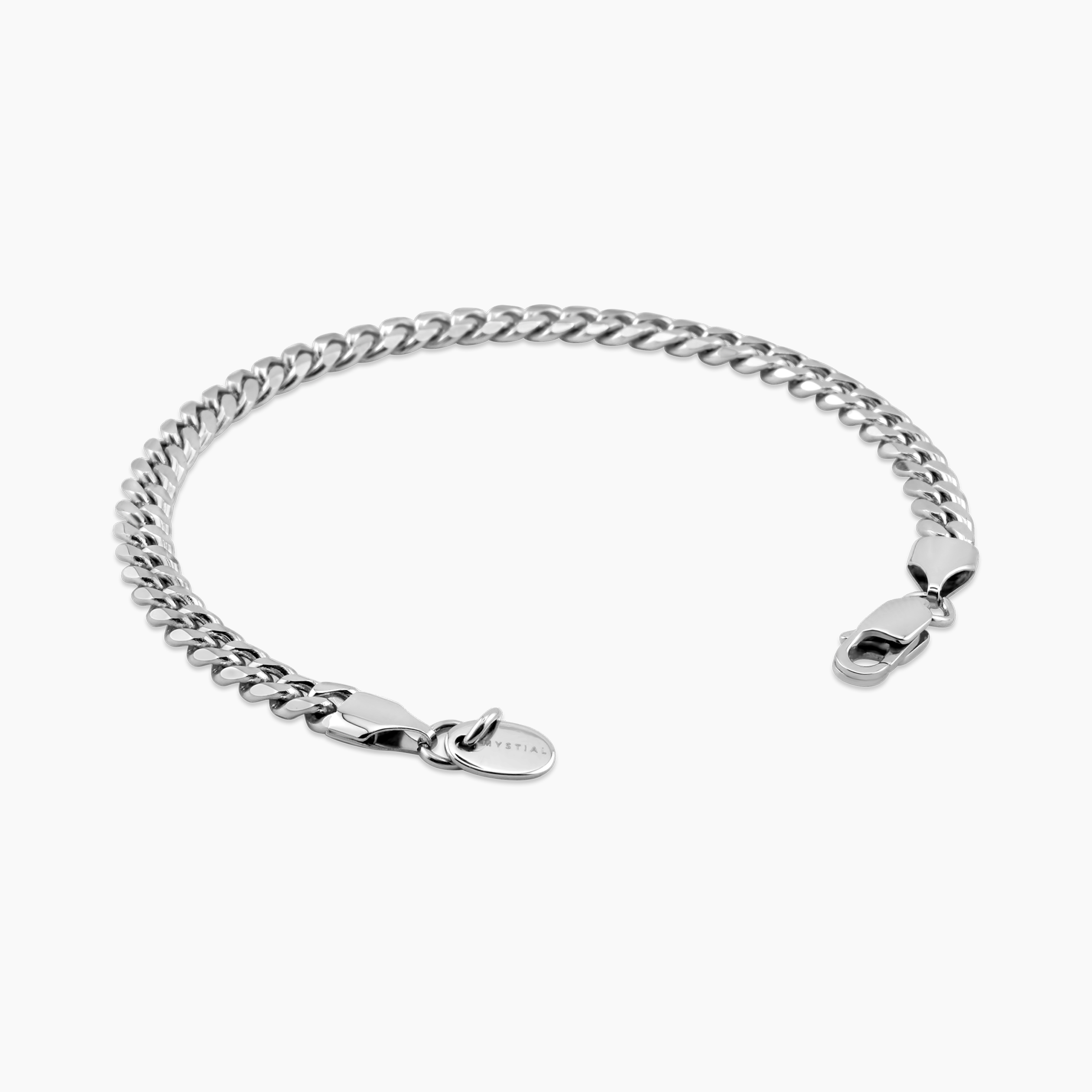 CUBAN BRACELET (WHITE GOLD) 5MM