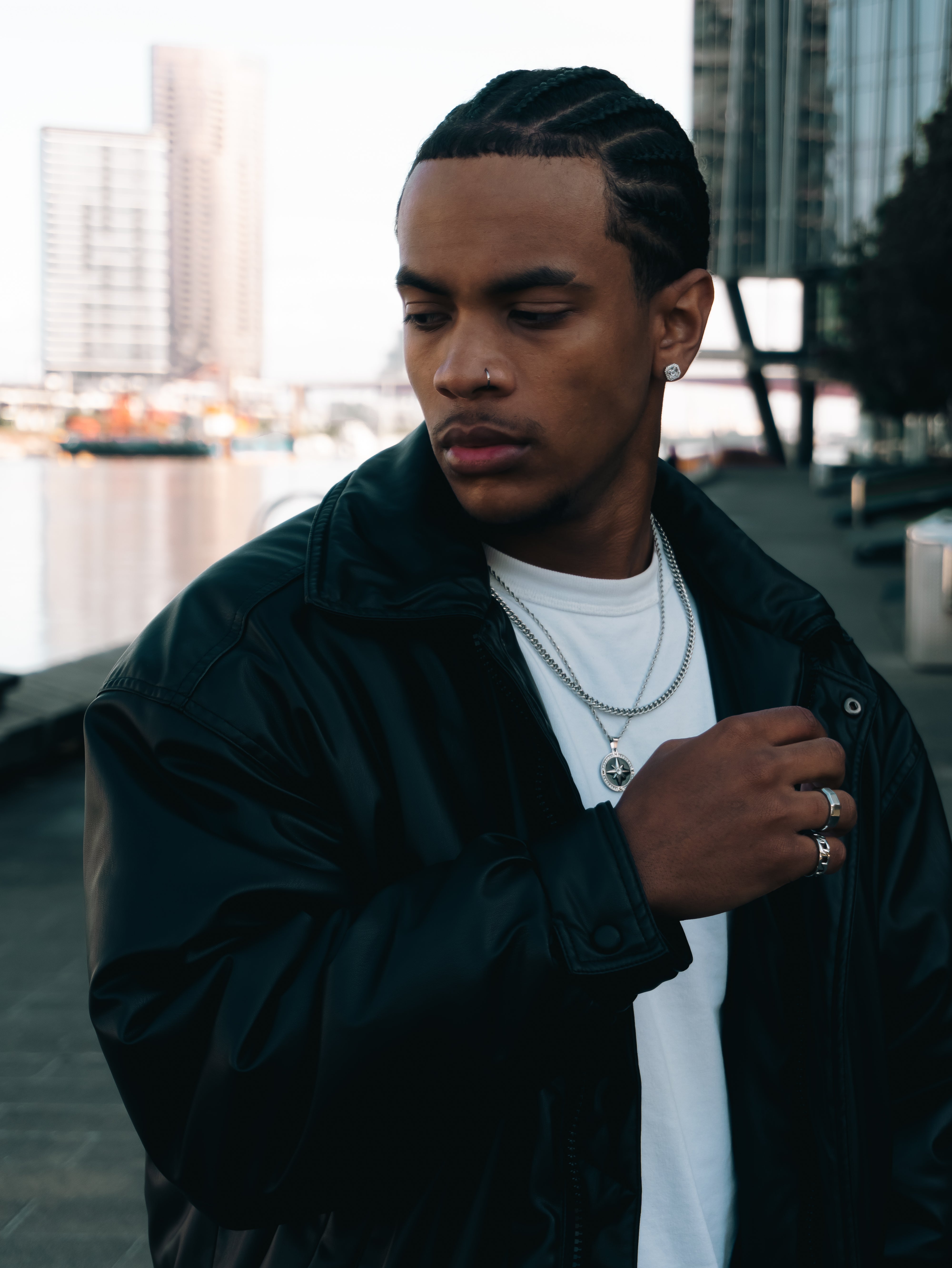 CUBAN CHAIN (WHITE GOLD) 5MM