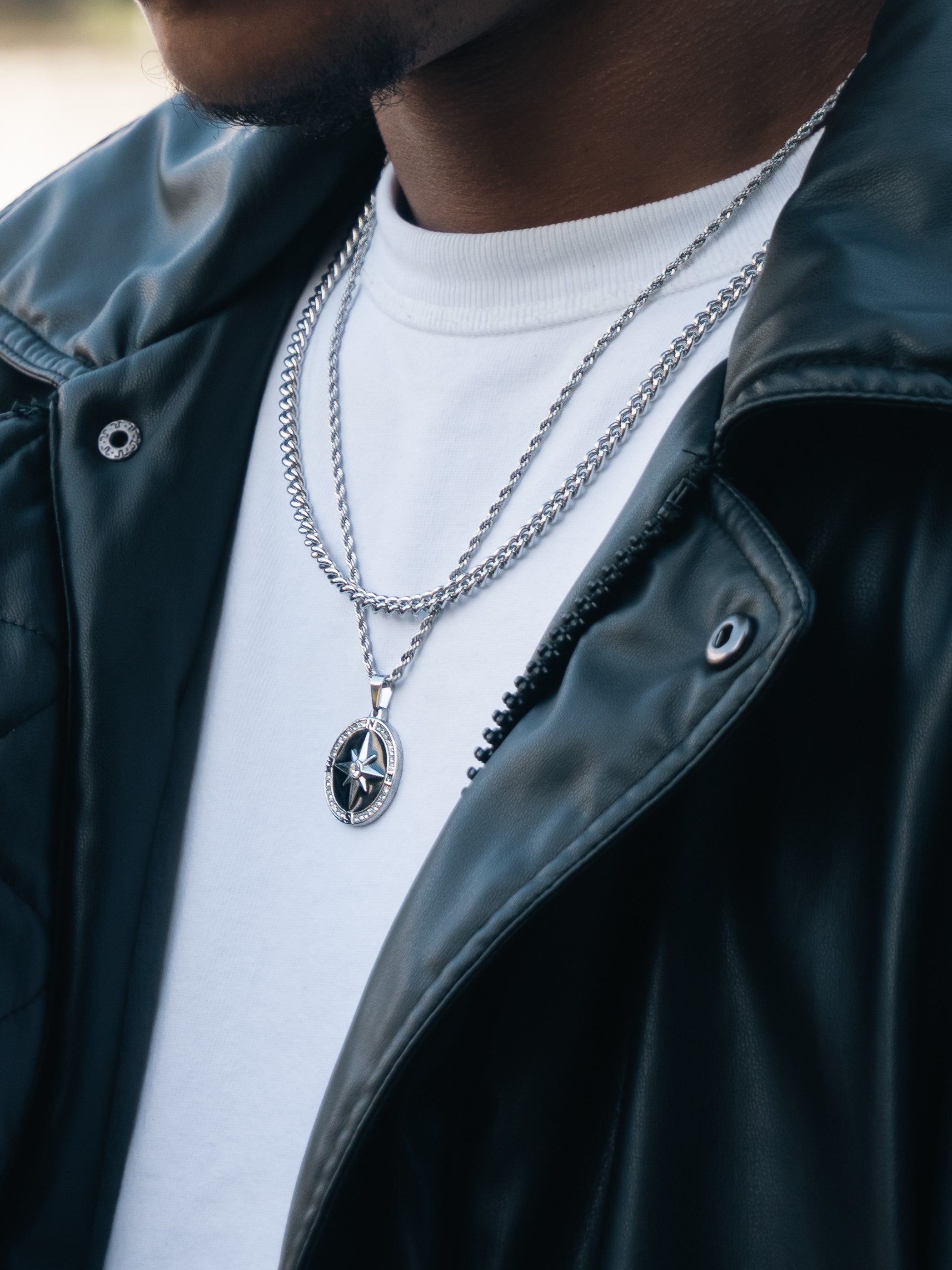 CUBAN CHAIN (WHITE GOLD) 5MM