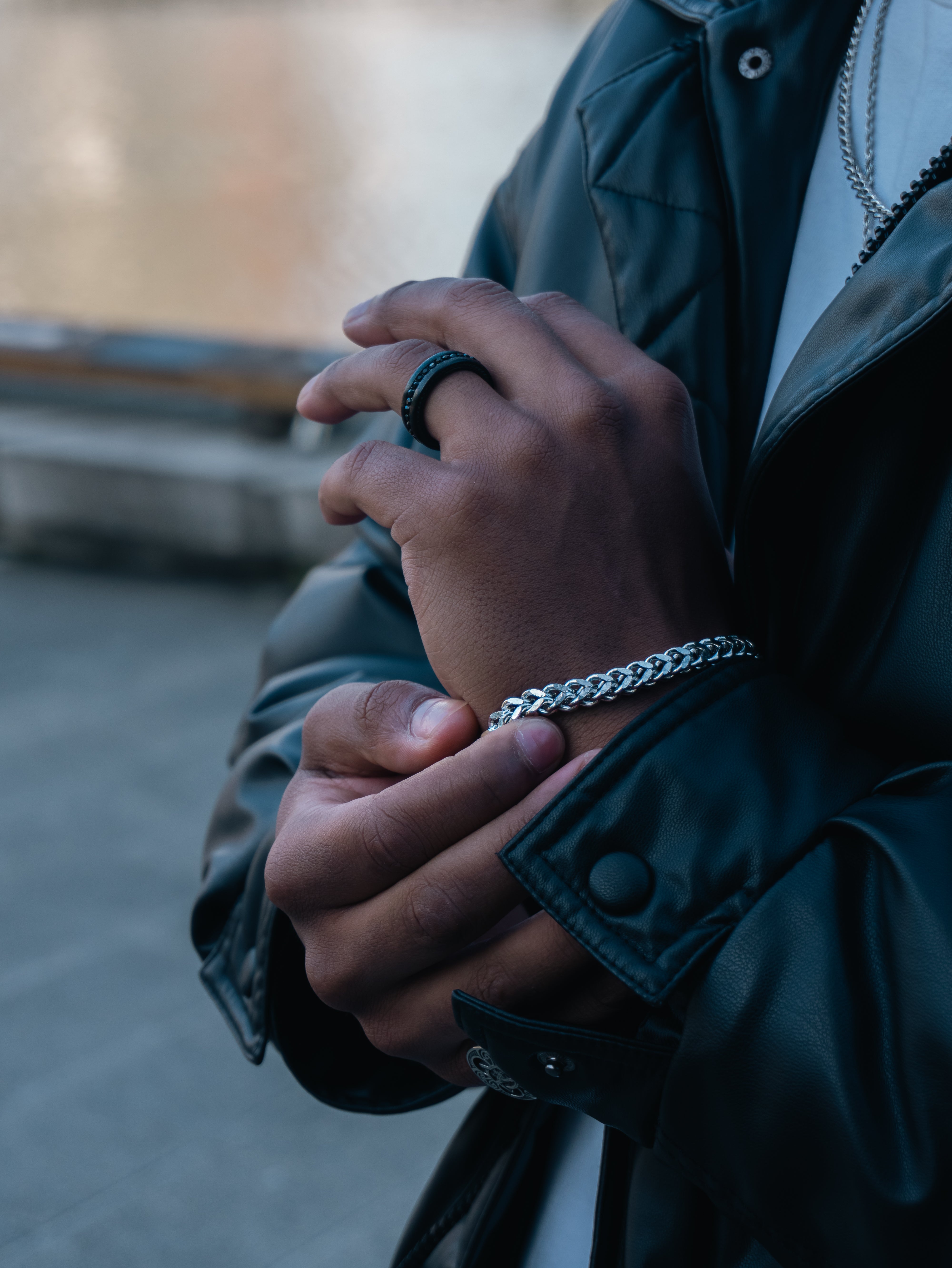 FRANCO BRACELET (WHITE GOLD) 5MM