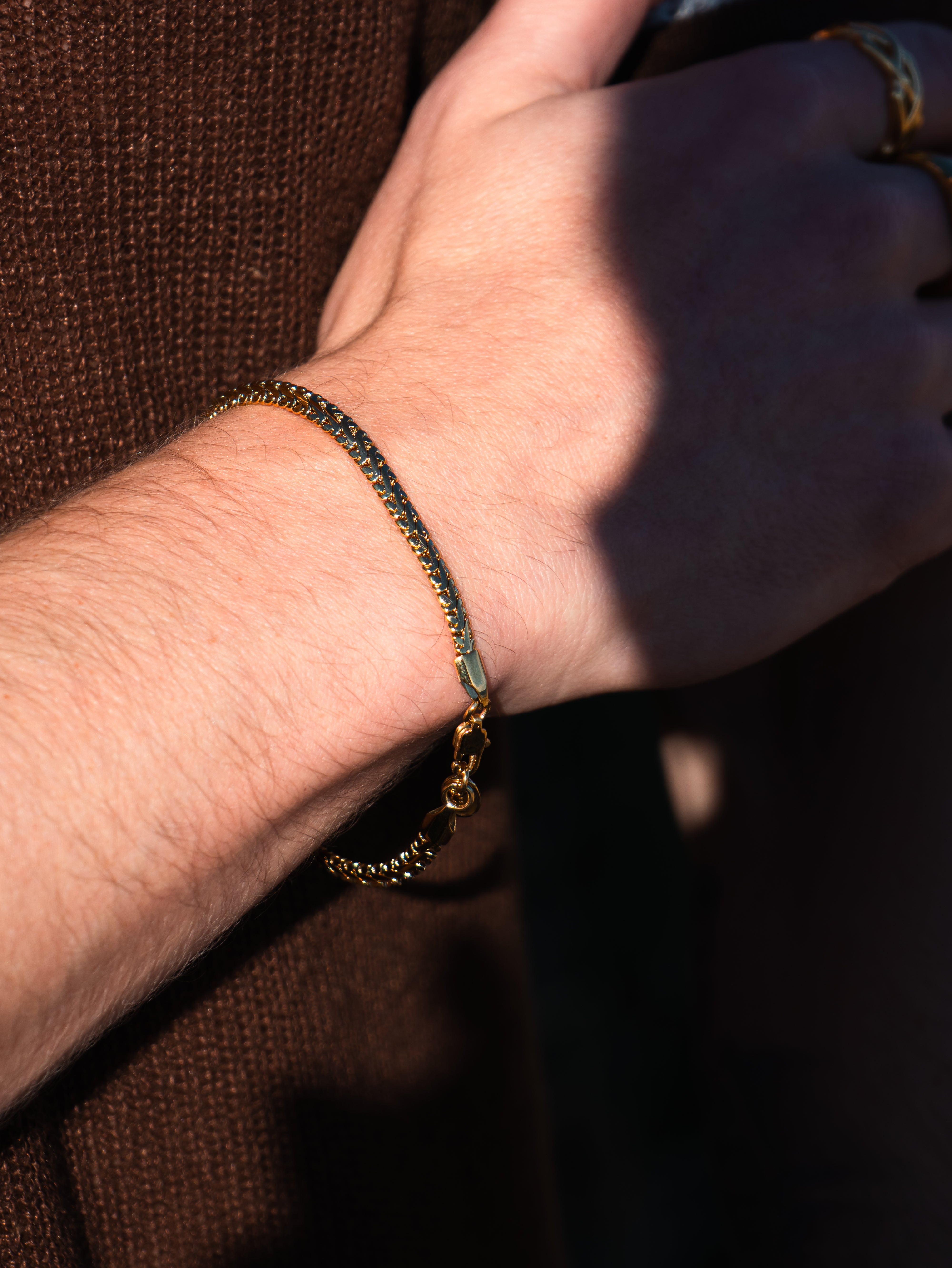 SNAKE BRACELET (GOLD) 4MM