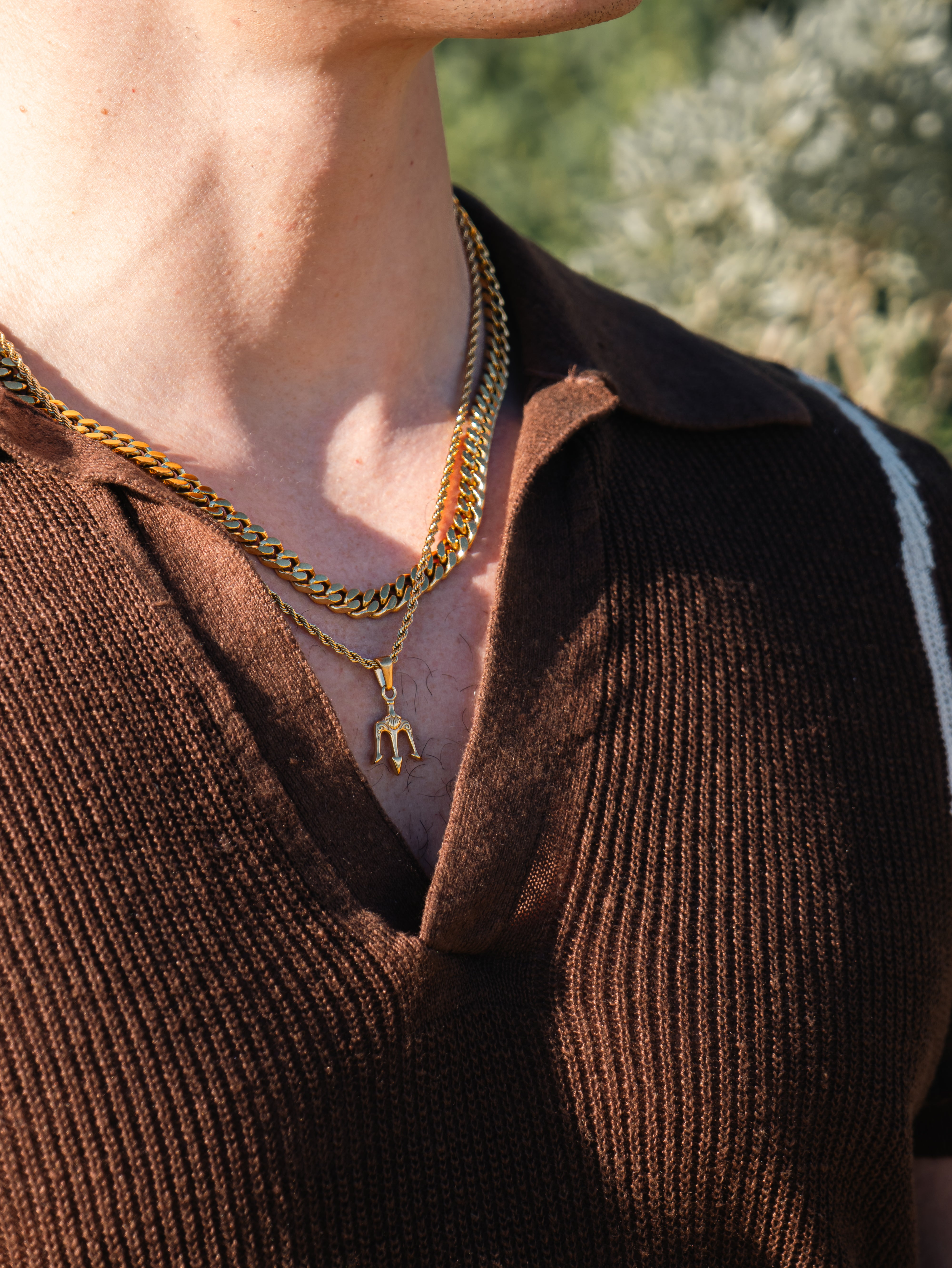 TRIDENT PENDANT (GOLD)