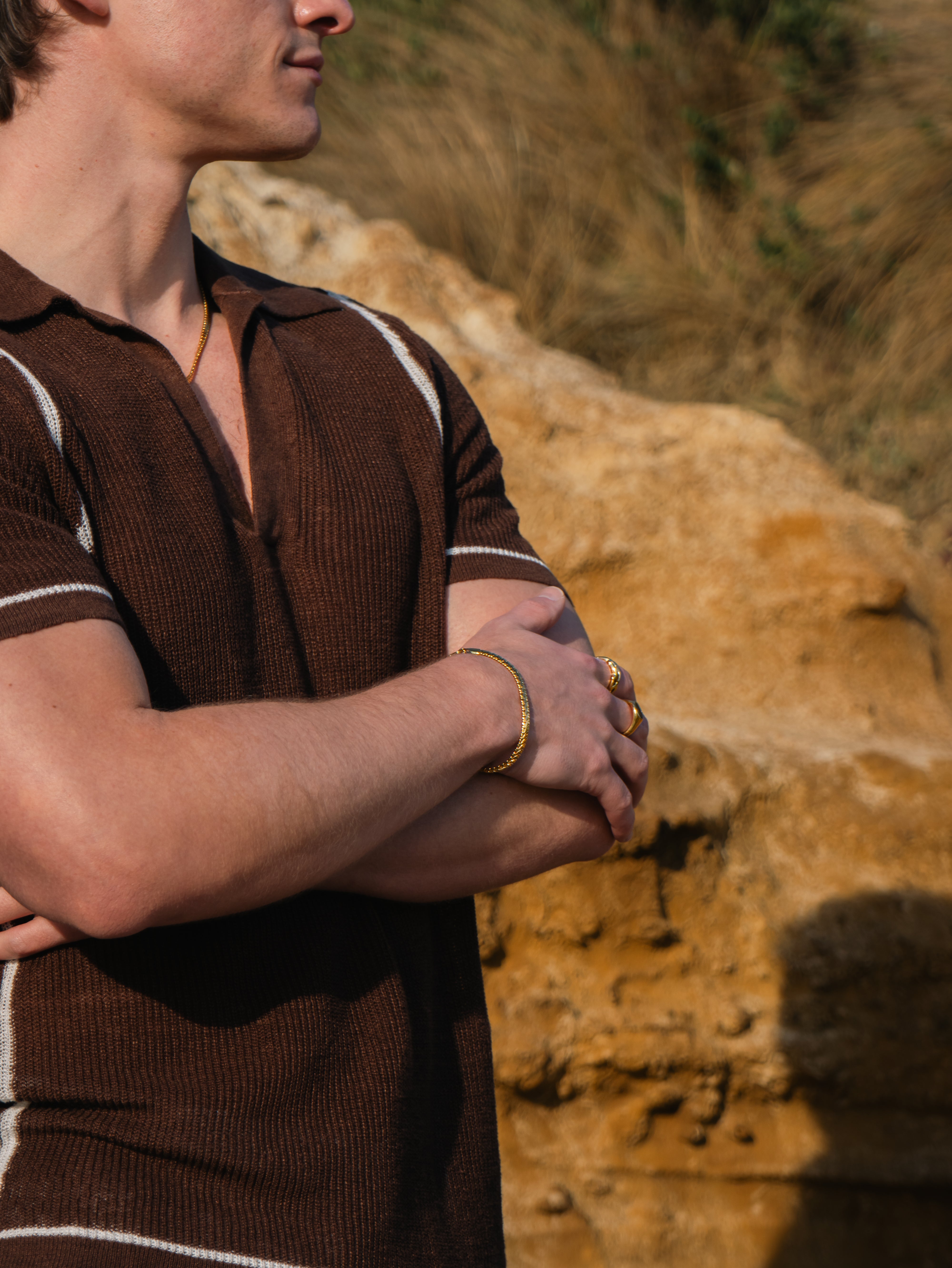 SNAKE BRACELET (GOLD) 4MM