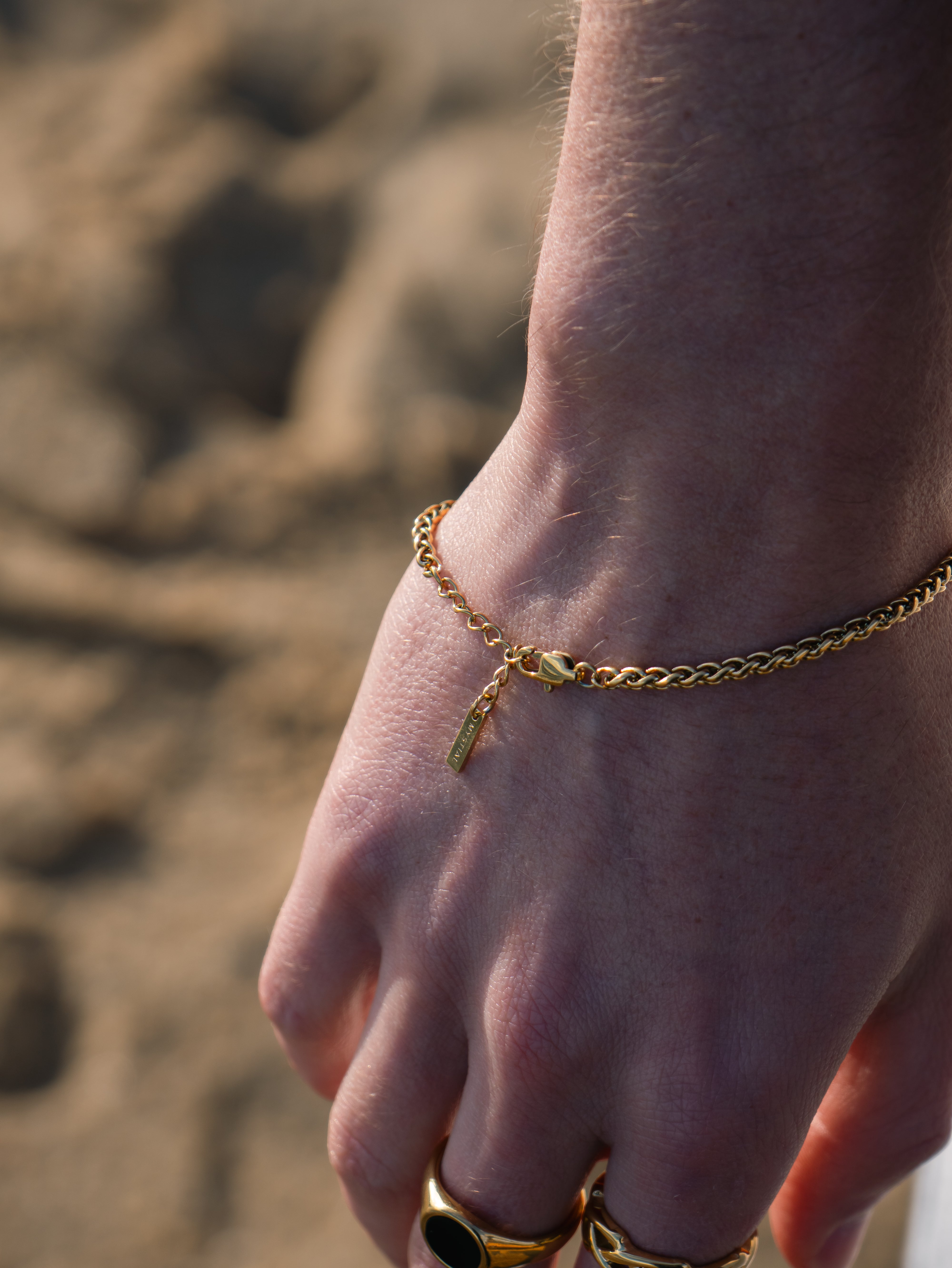 WHEAT BRACELET (GOLD) 3MM
