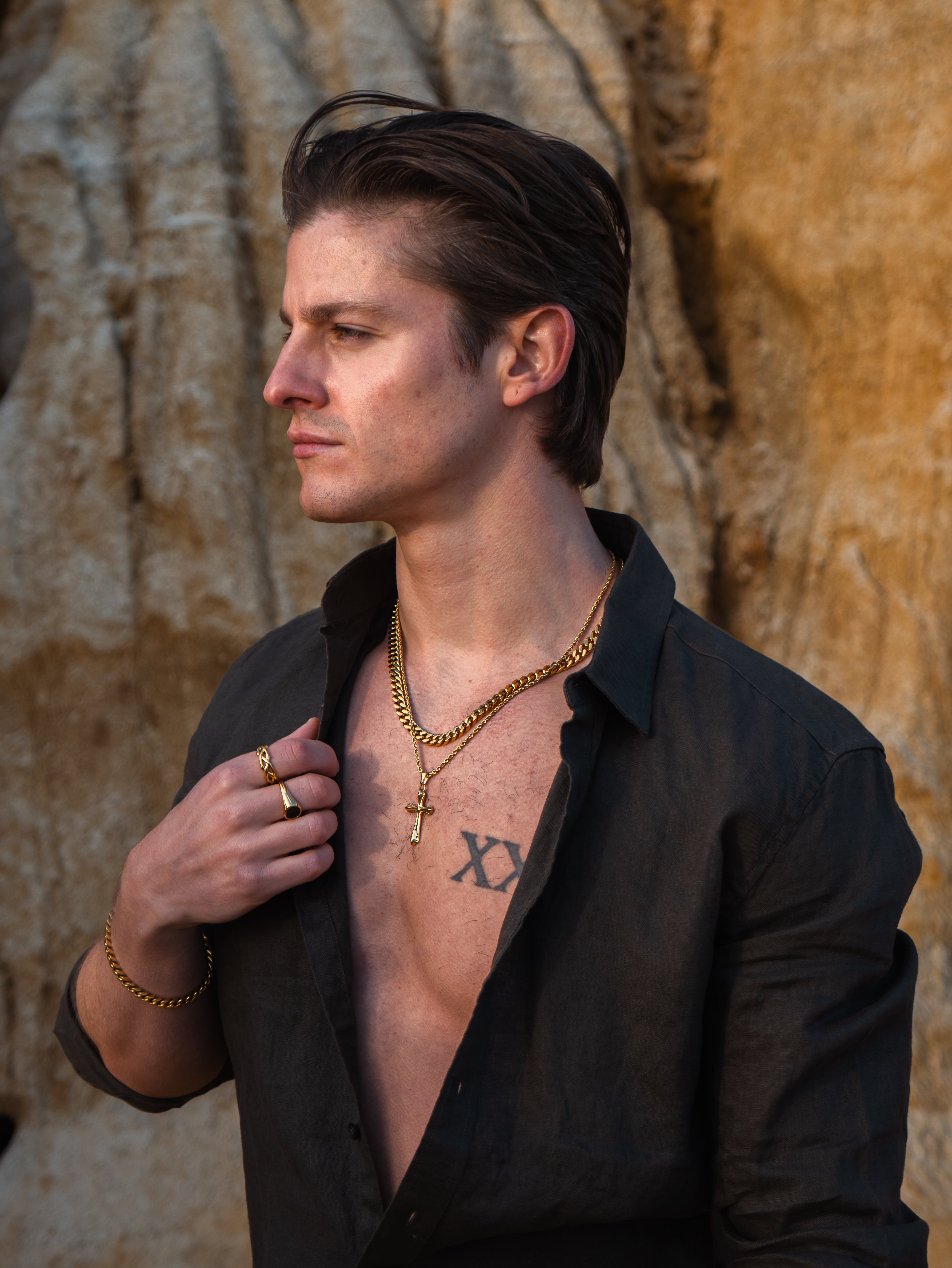 CUBAN SET (GOLD) 7MM