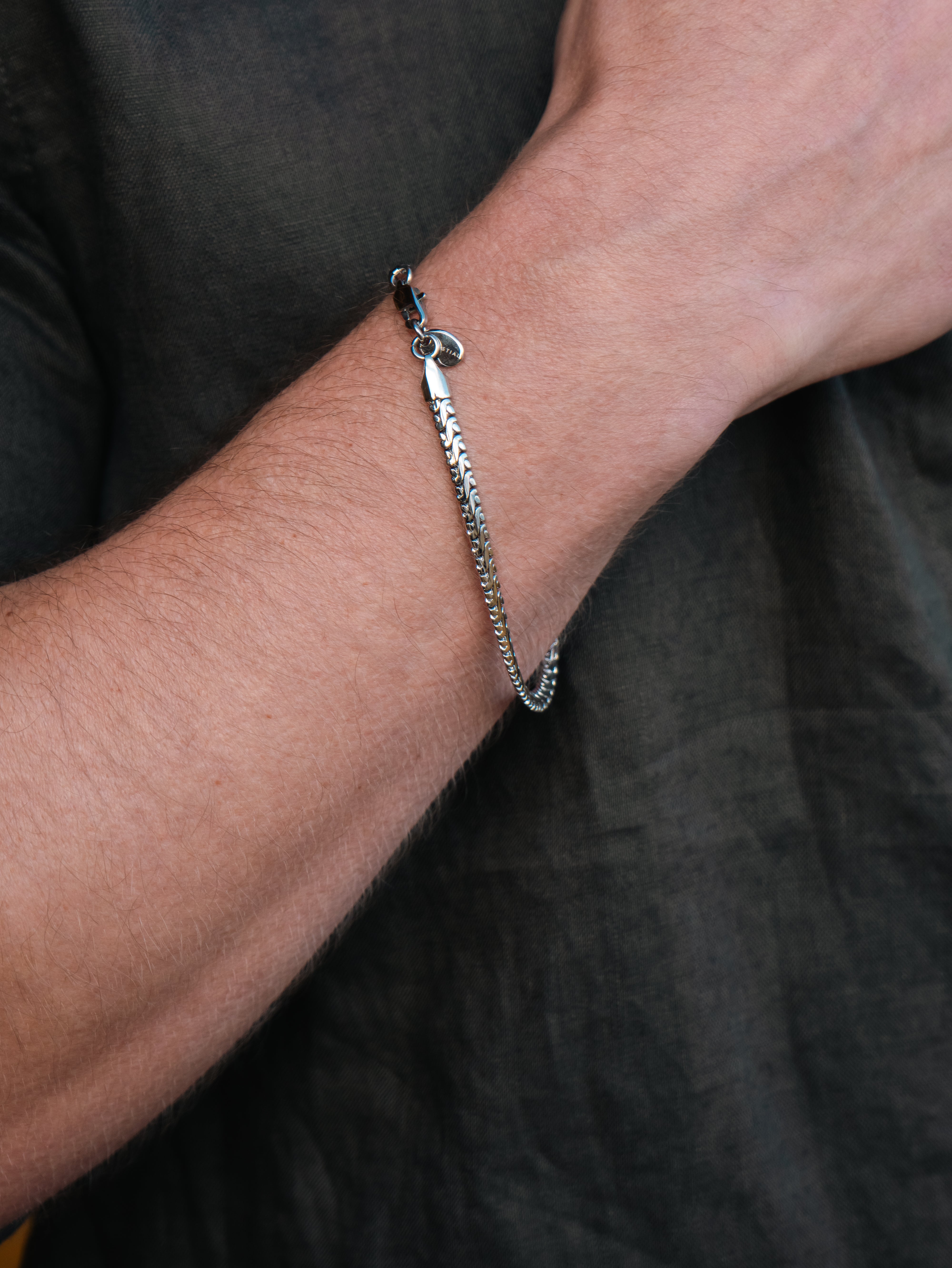 SNAKE SET (WHITE GOLD) 4MM