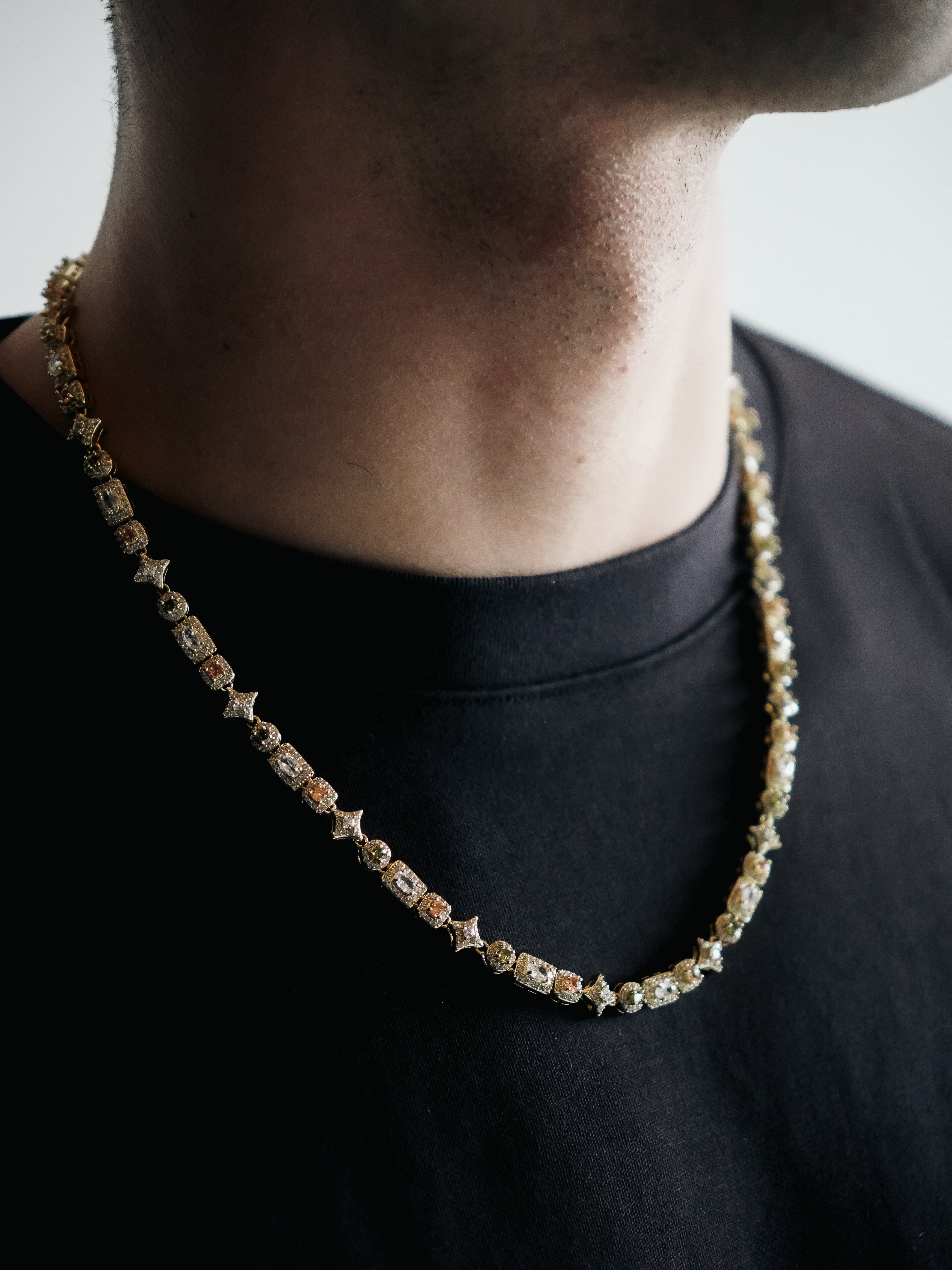 RIVIERA GEMSTONE CHAIN (GOLD) 5MM