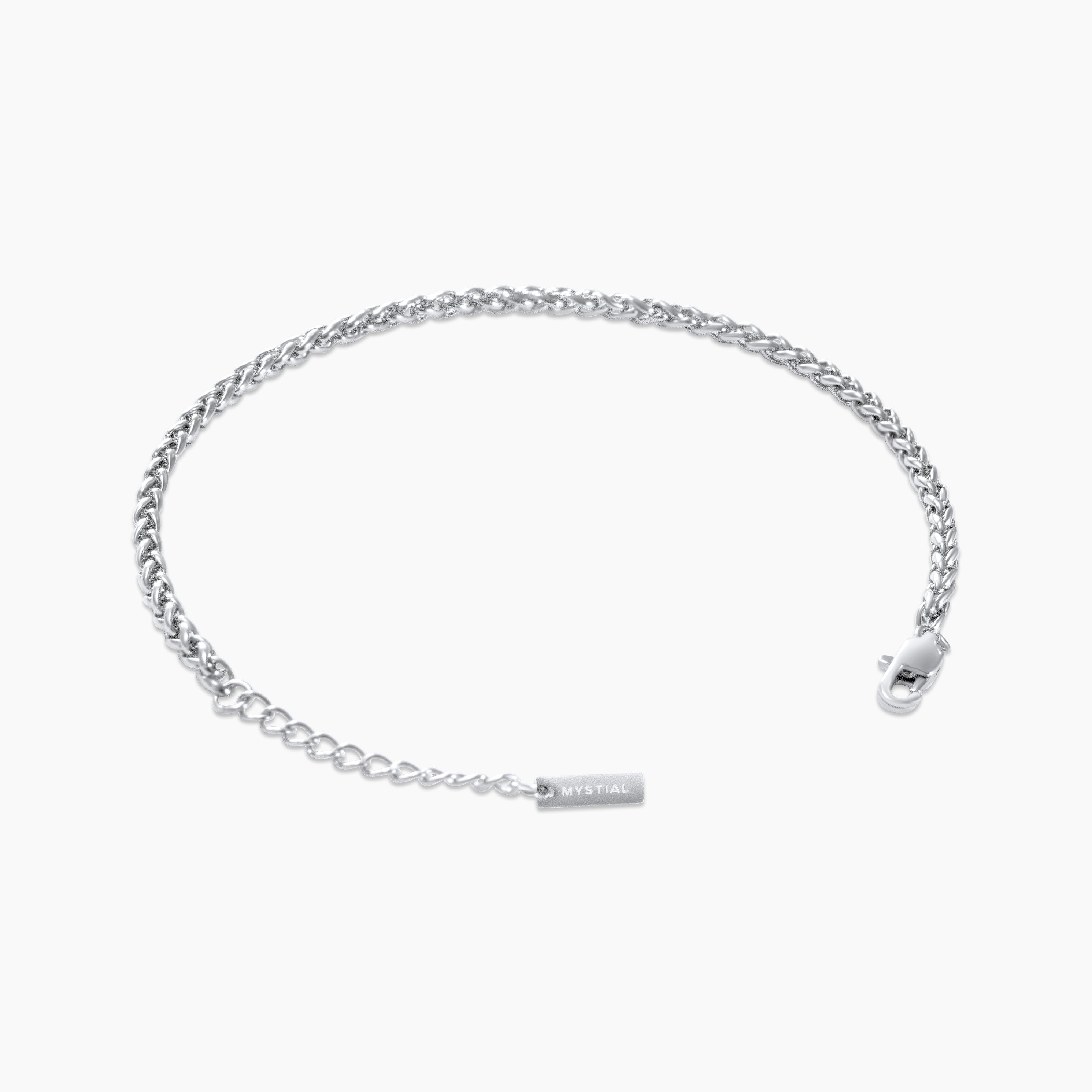 WHEAT BRACELET (WHITE GOLD) 3MM