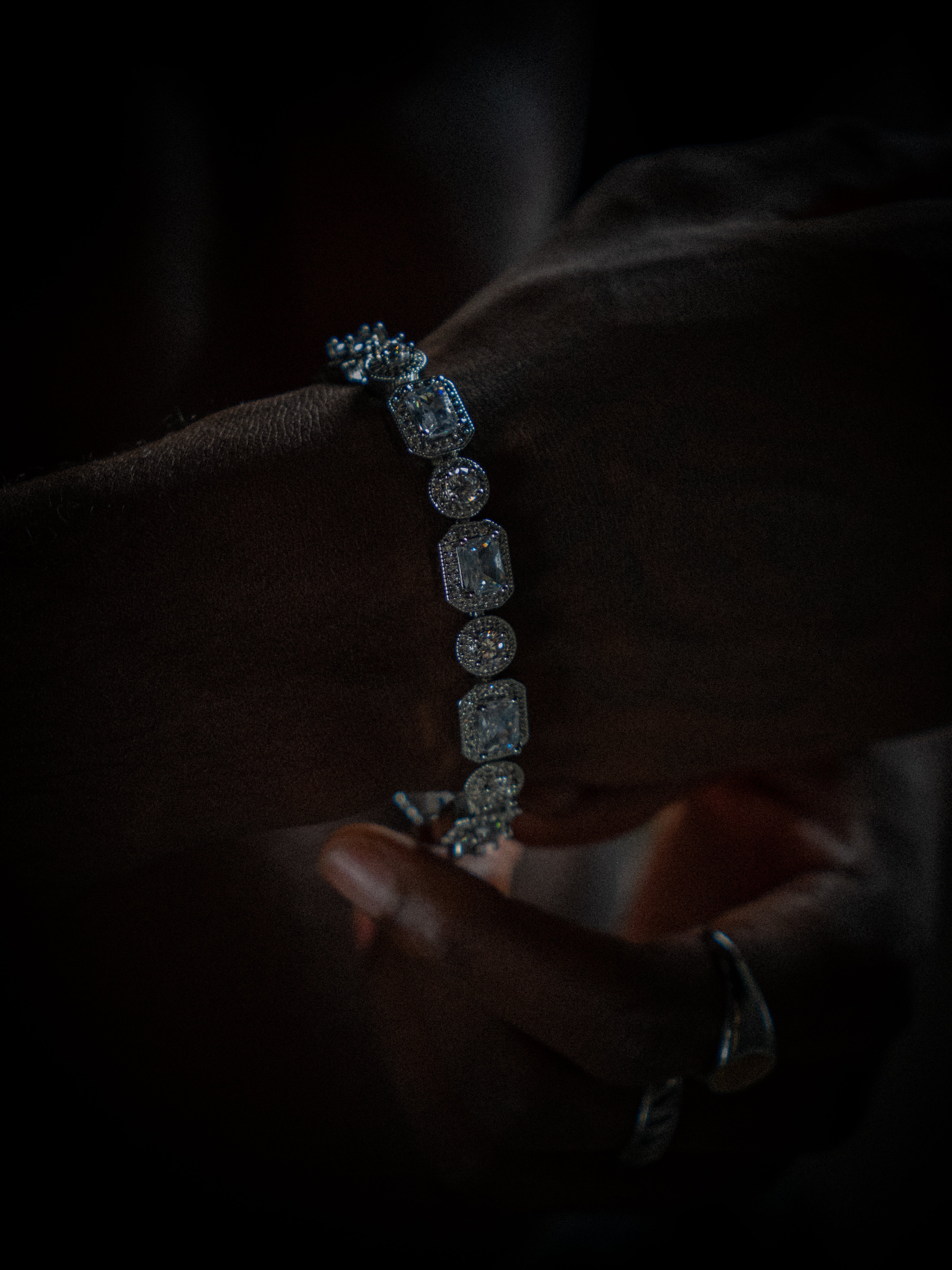 BAGUETTE ICED SET (WHITE GOLD) 10MM