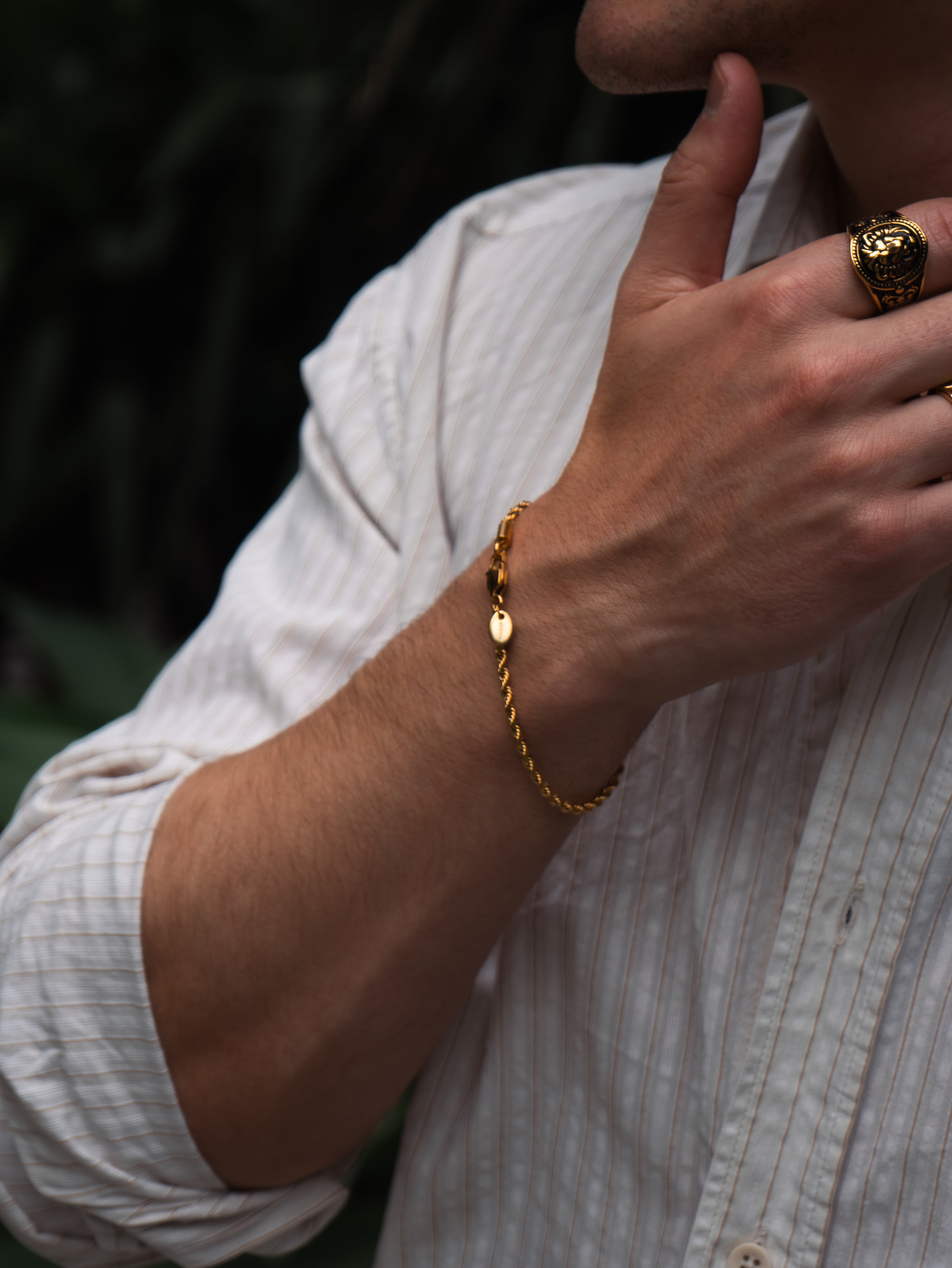 ROPE BRACELET (GOLD) 3MM