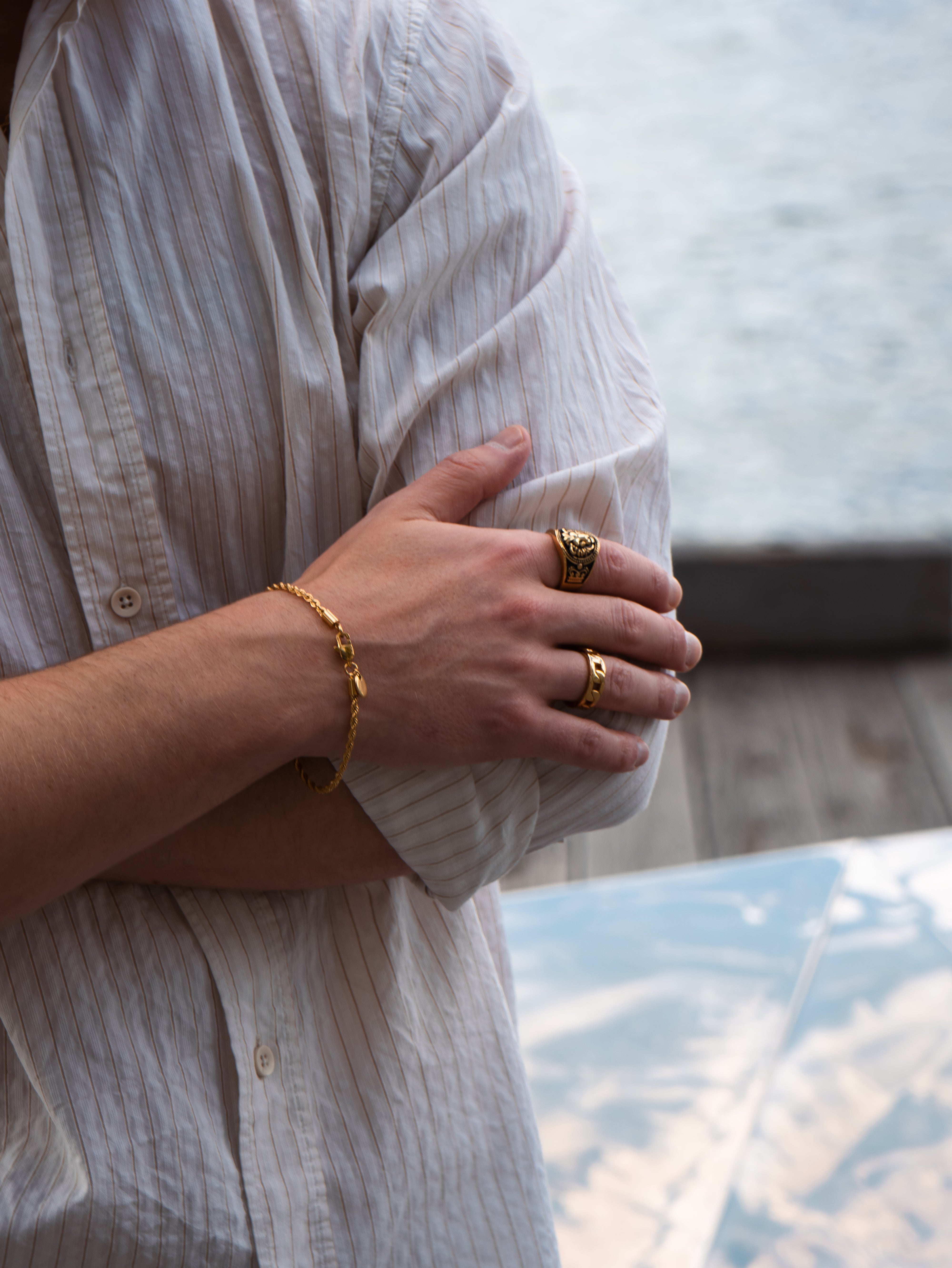ROPE BRACELET (GOLD) 3MM