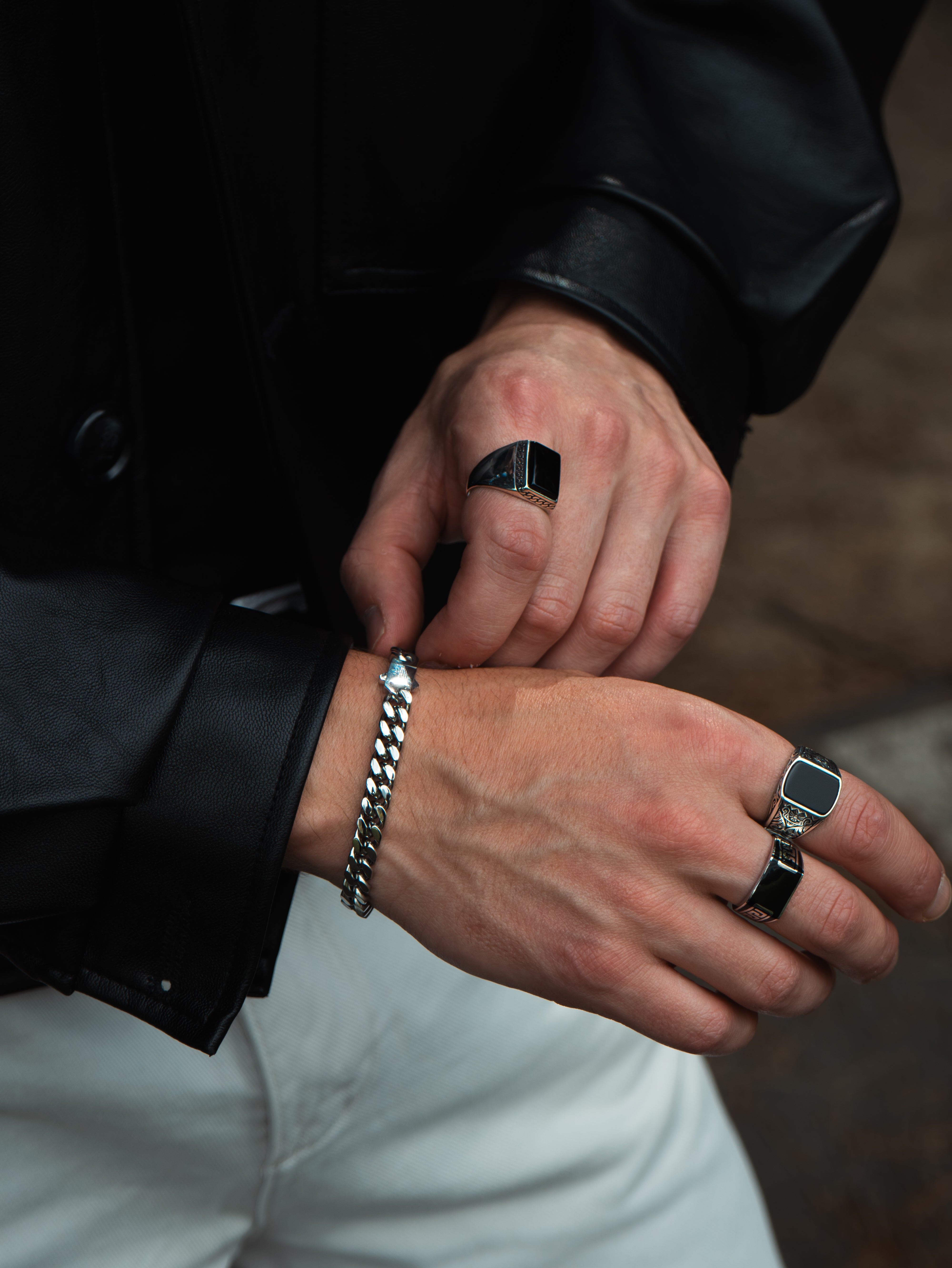 CUBAN BRACELET (WHITE GOLD) 7MM