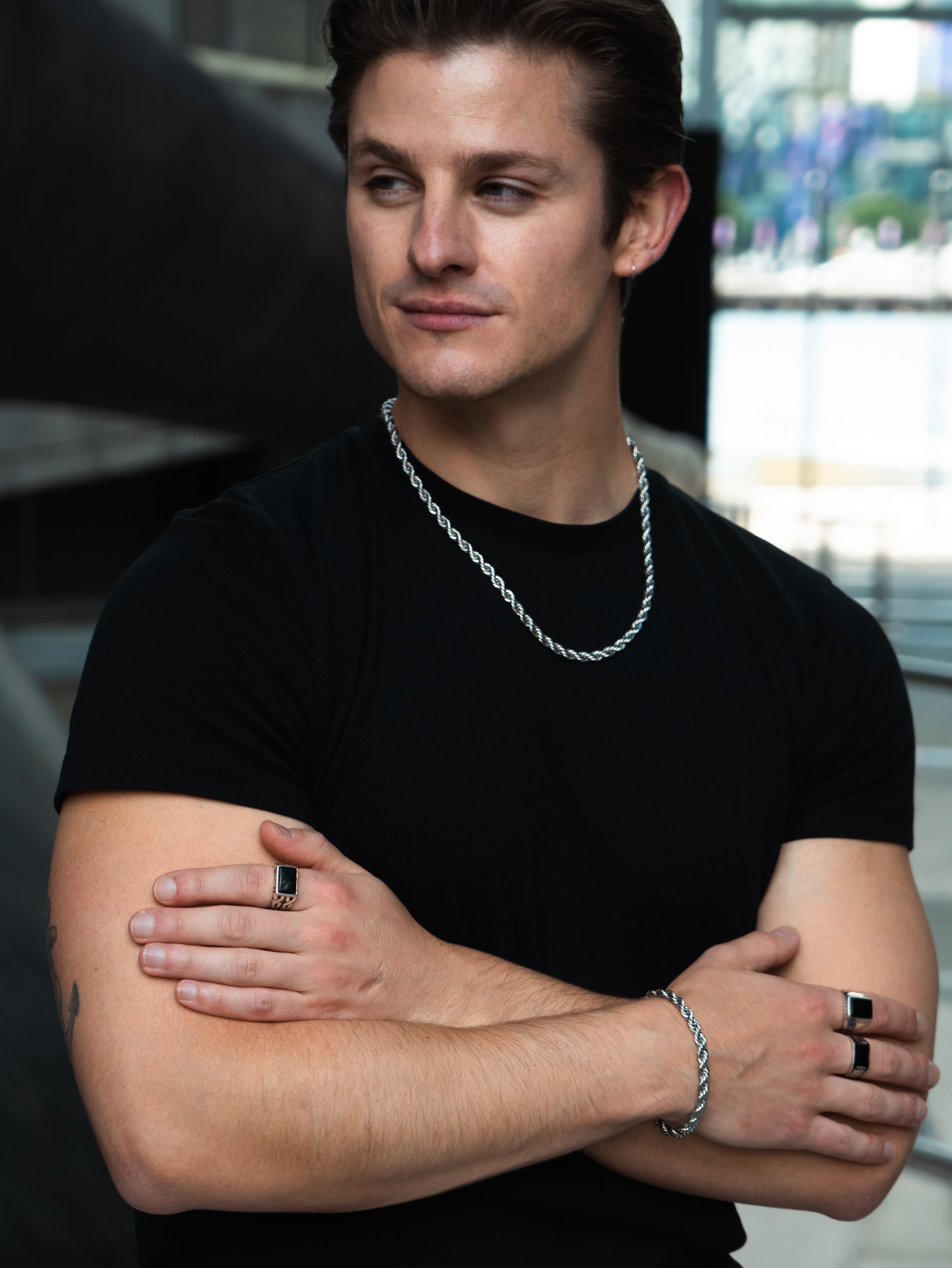 ROPE SET (WHITE GOLD) 5MM