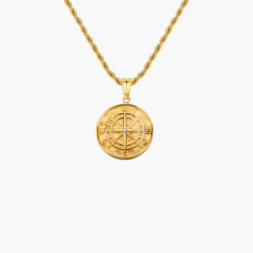 COMPASS PENDANT (GOLD)