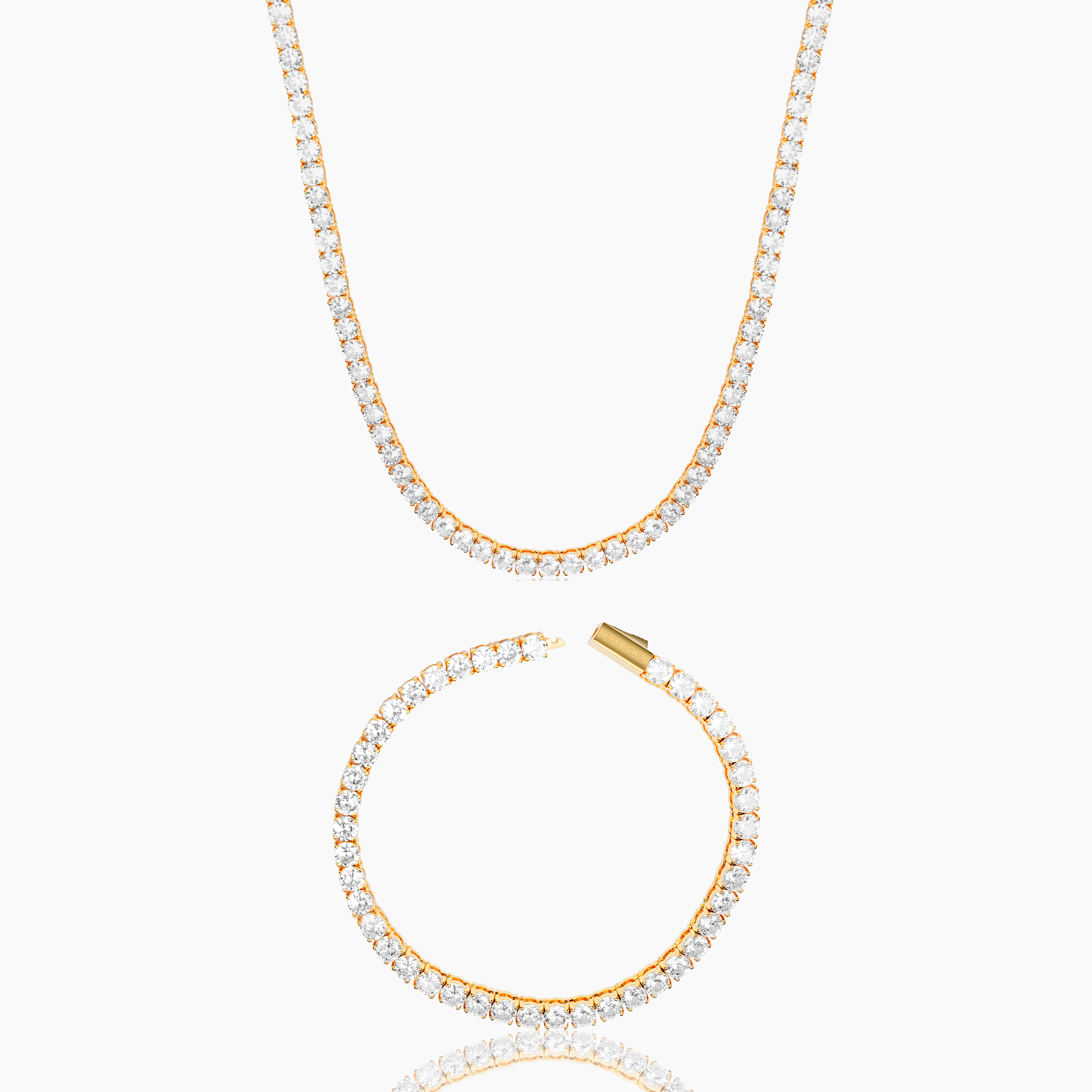 TENNIS SET (GOLD) 5MM