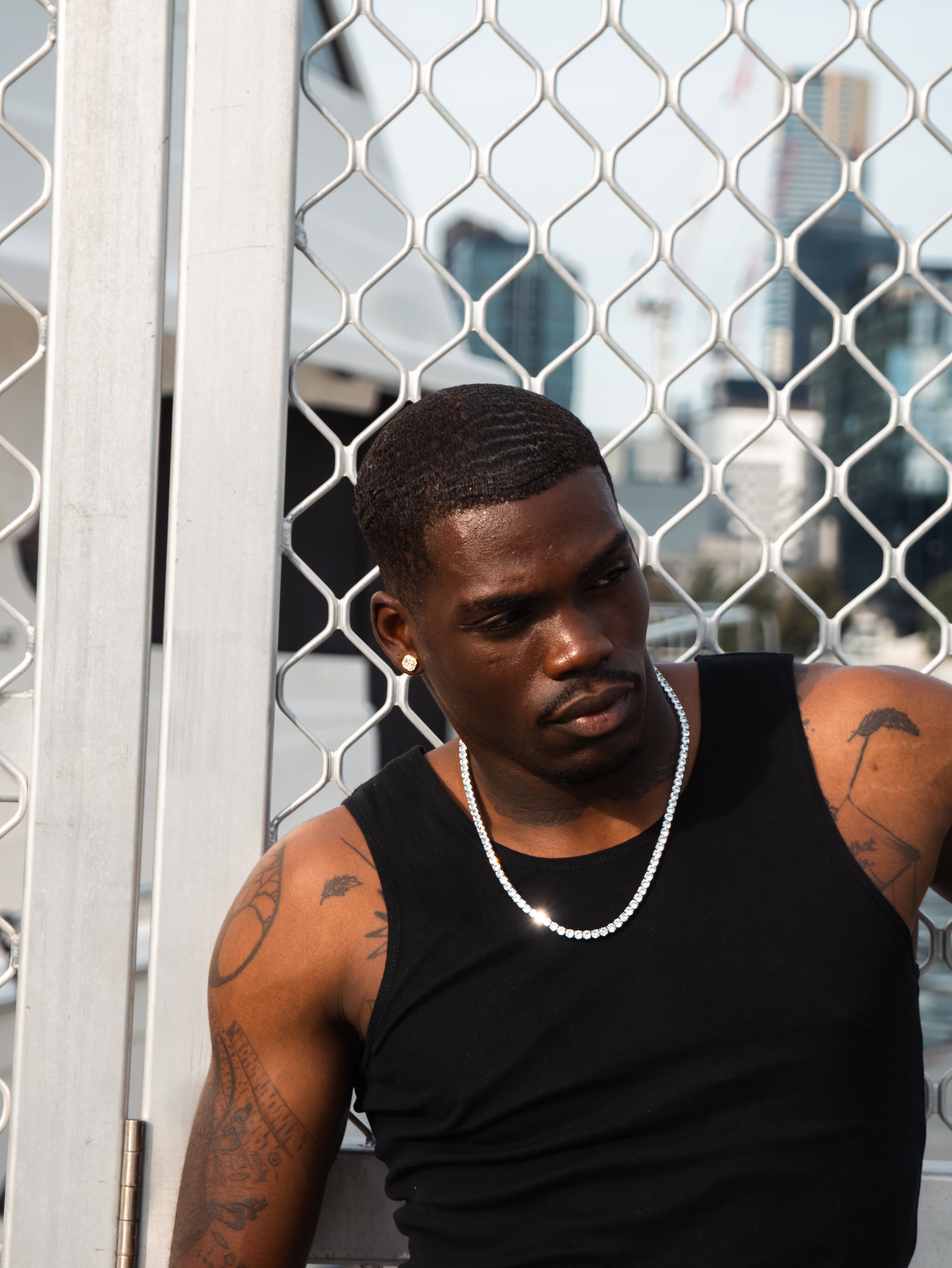 TENNIS SET (WHITE GOLD) 5MM