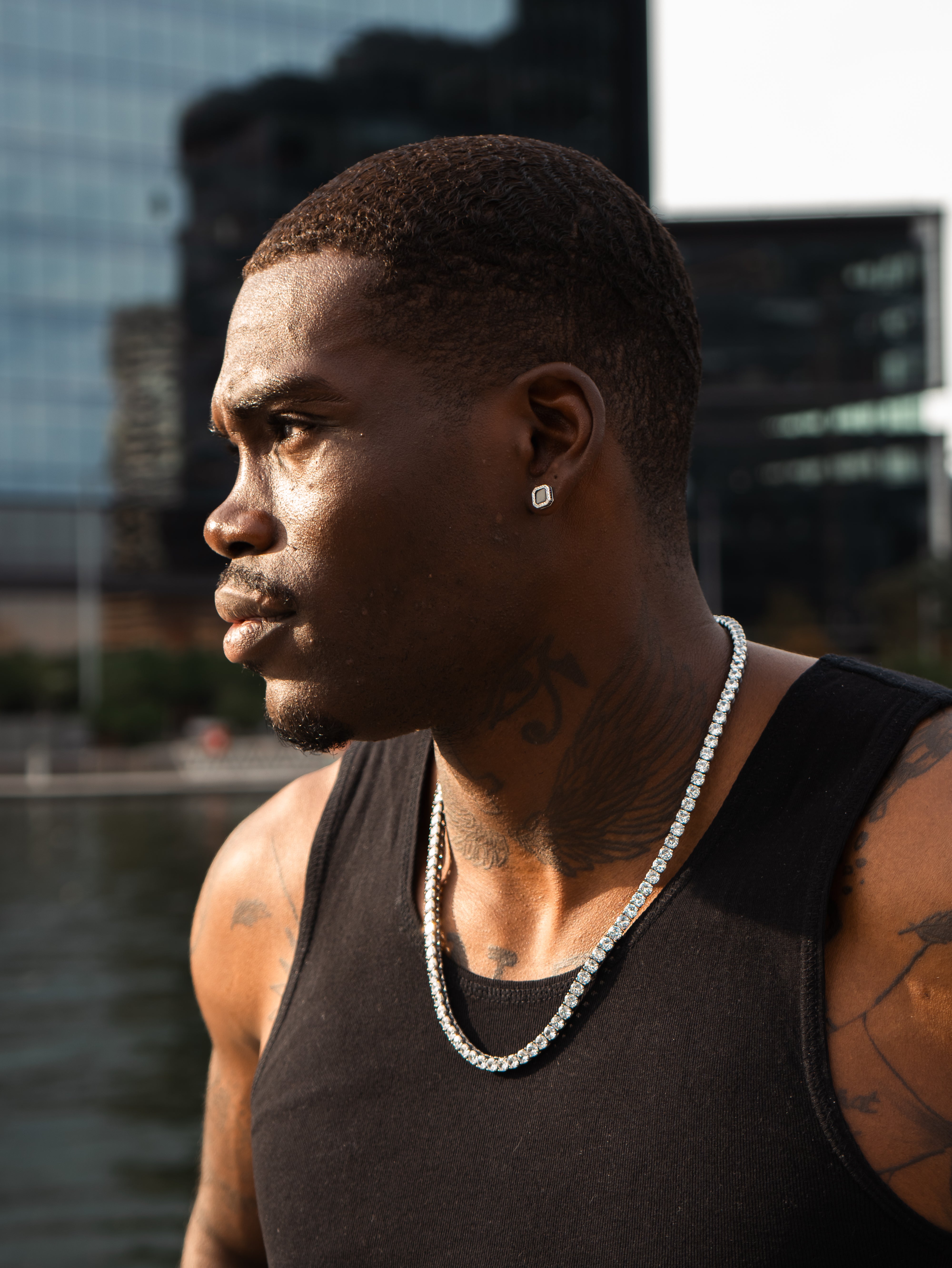 TENNIS SET (WHITE GOLD) 5MM