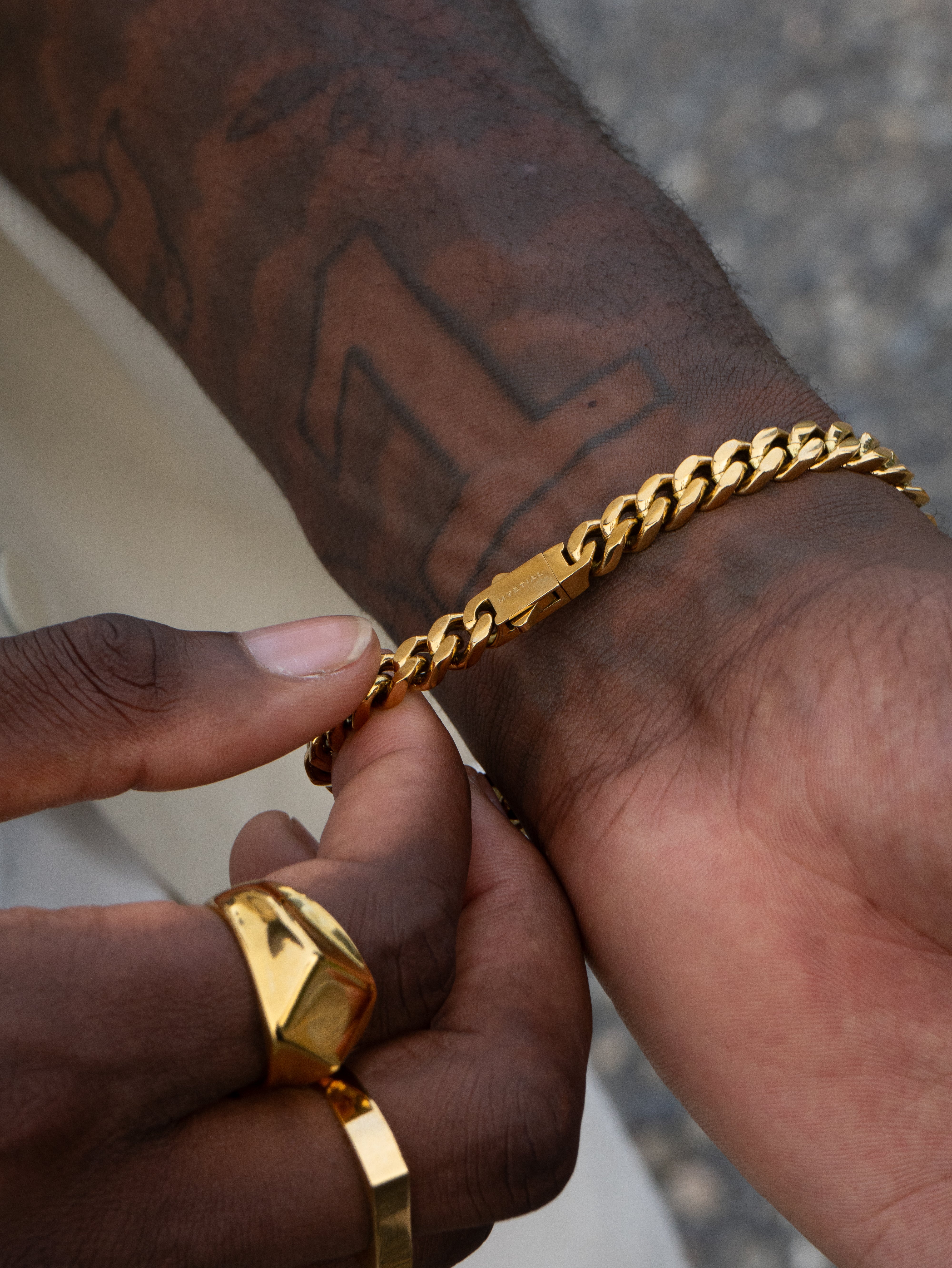 CUBAN BRACELET (GOLD) 7MM