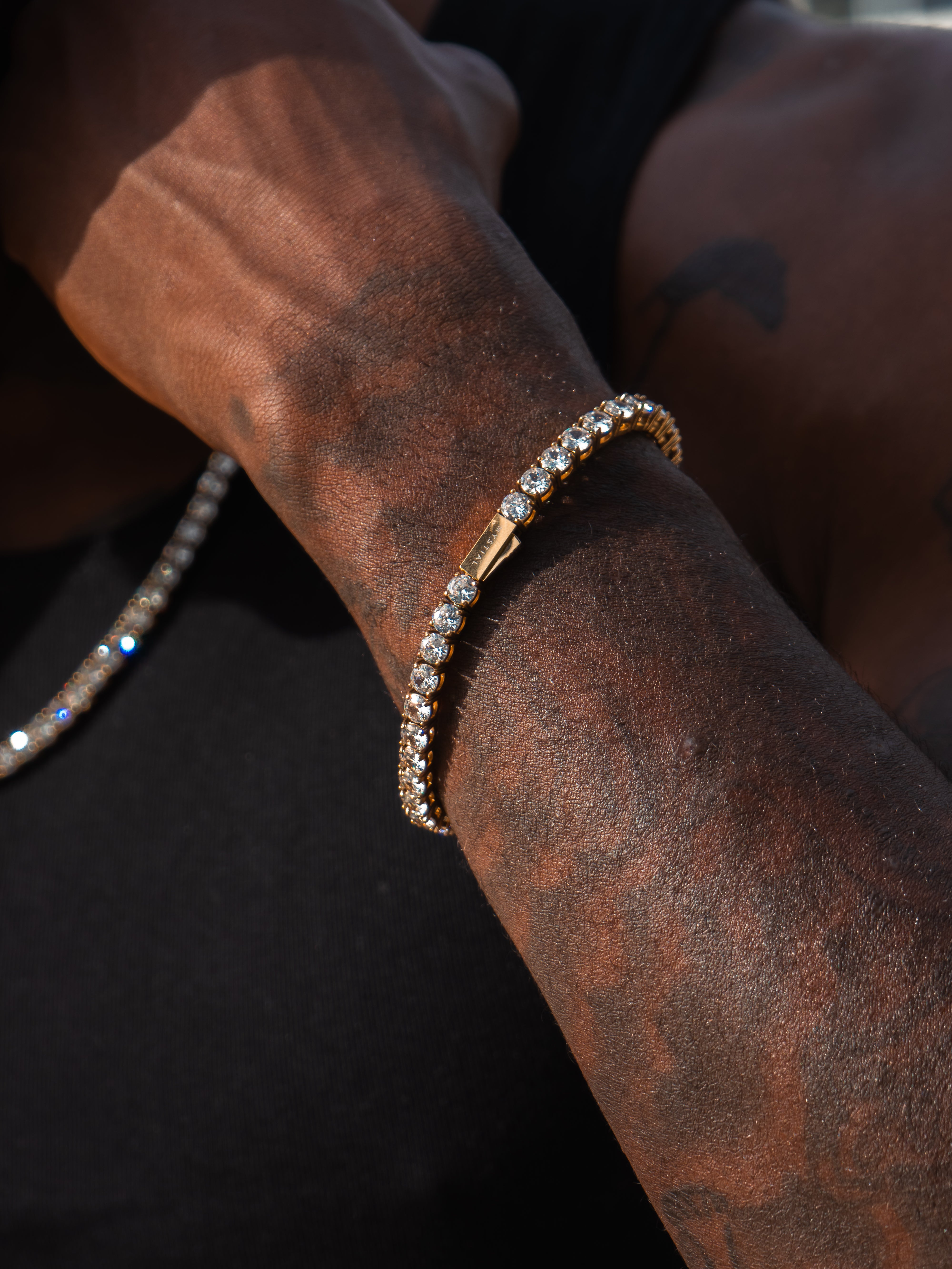 TENNIS BRACELET (GOLD) 5MM