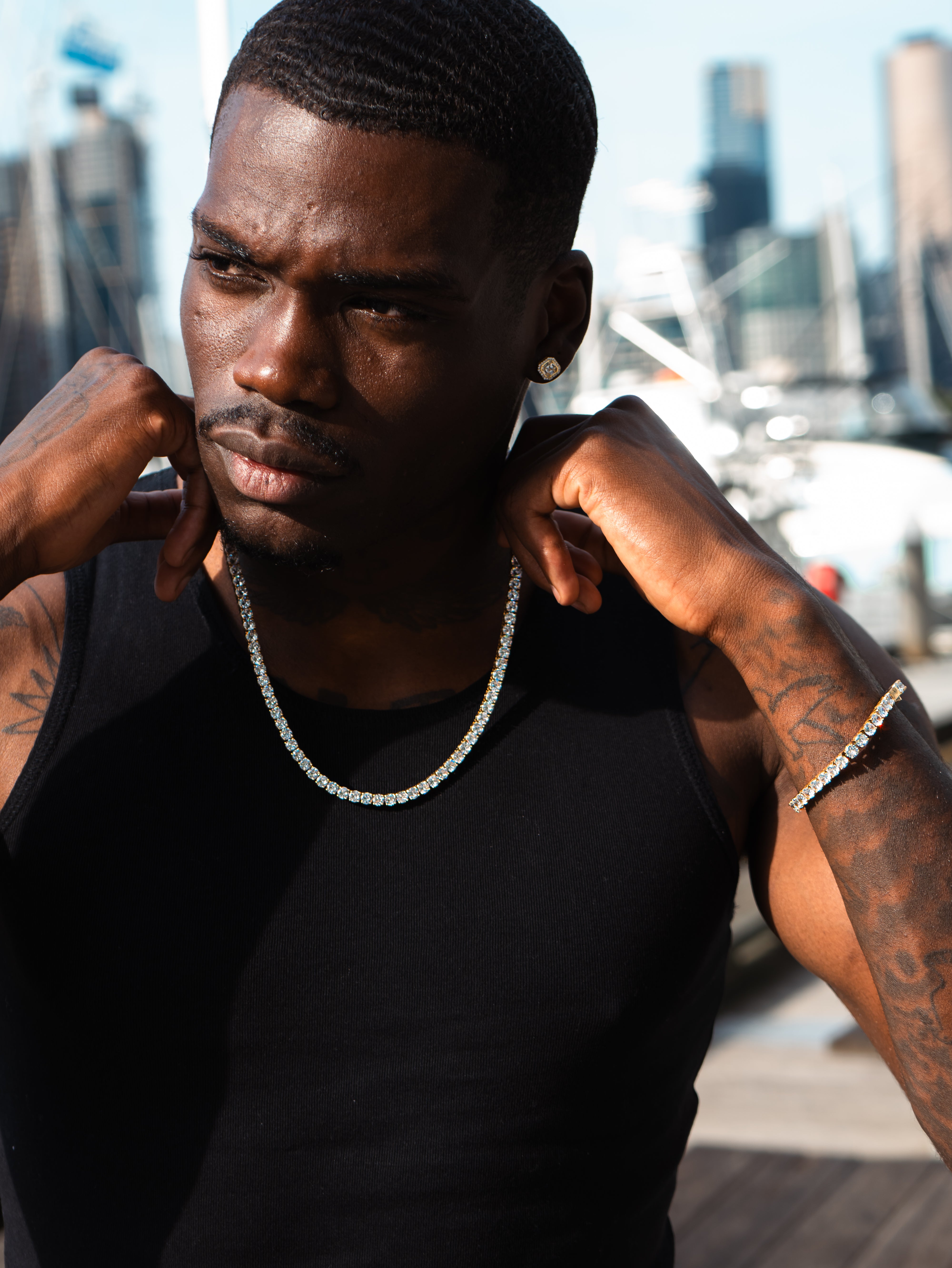 TENNIS SET (GOLD) 5MM