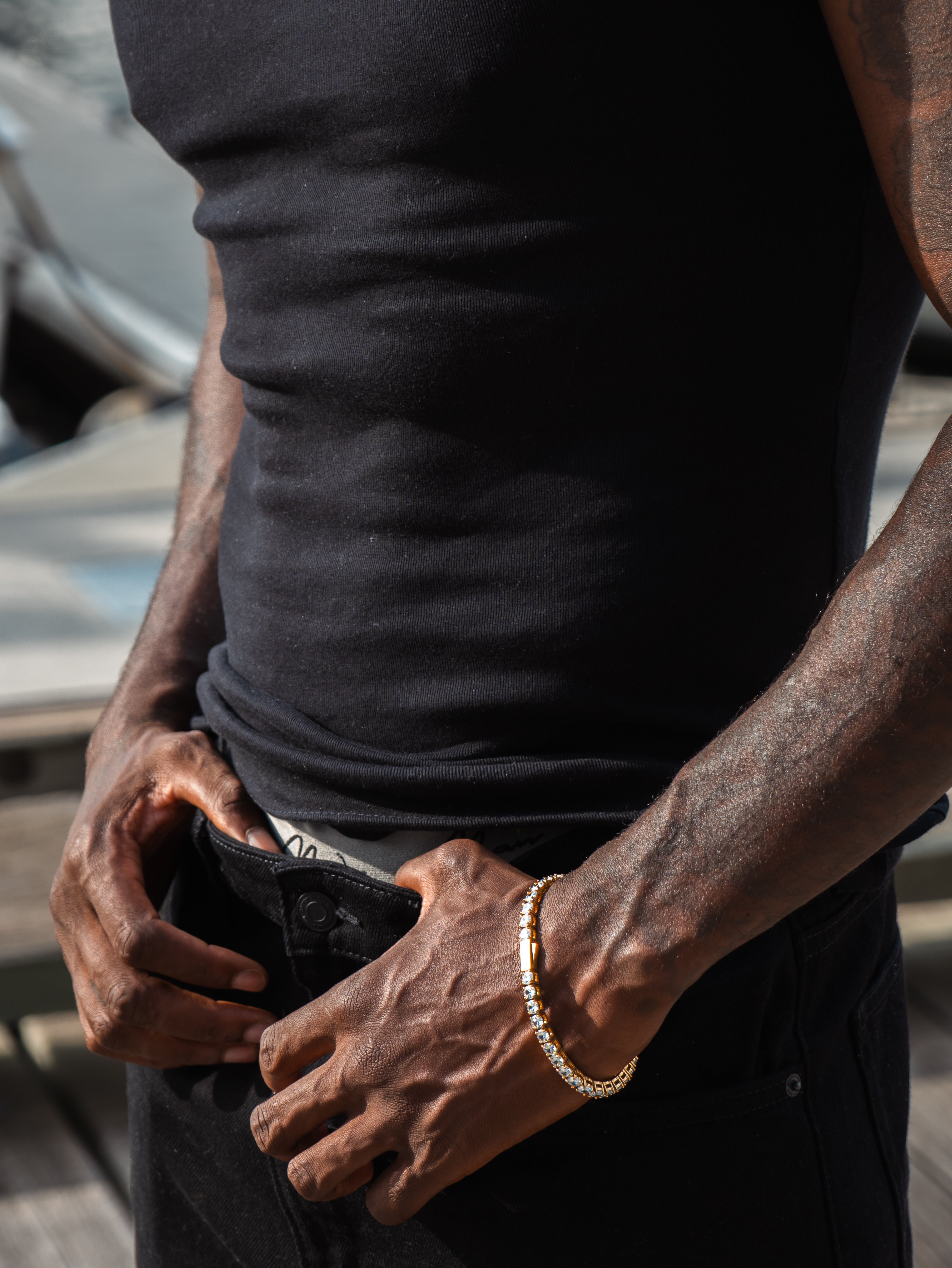 TENNIS BRACELET (GOLD) 5MM