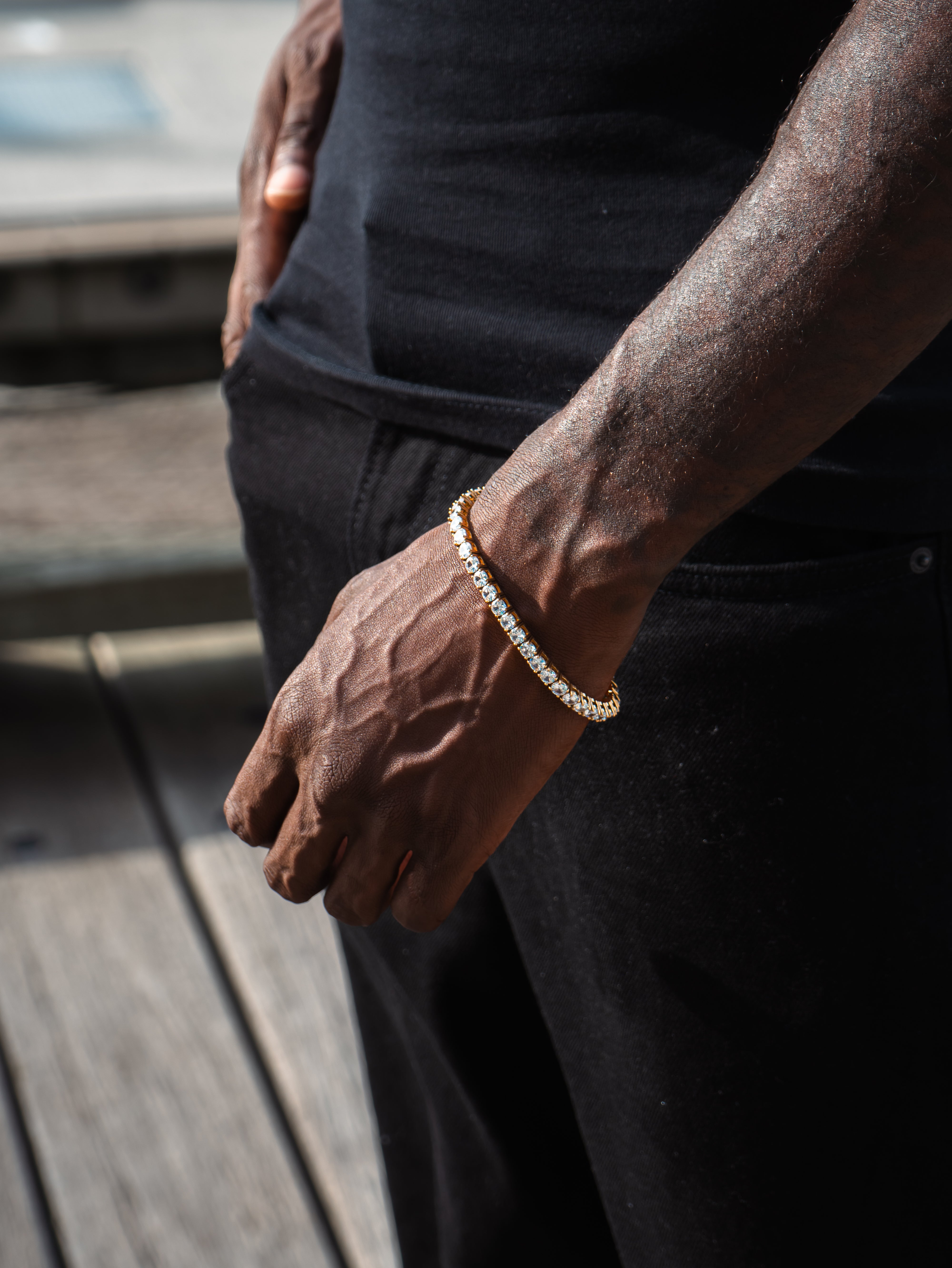 TENNIS BRACELET (GOLD) 5MM