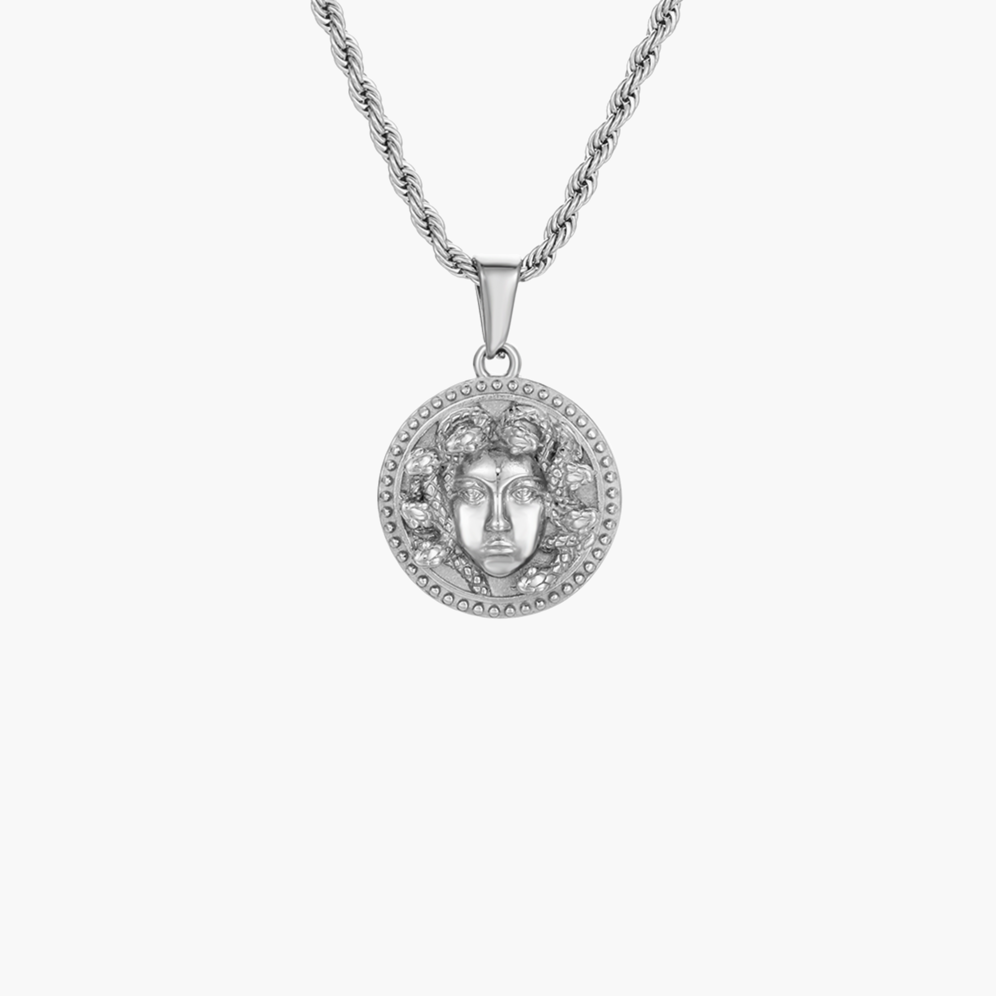 MEDUSA PENDANT (WHITE GOLD)