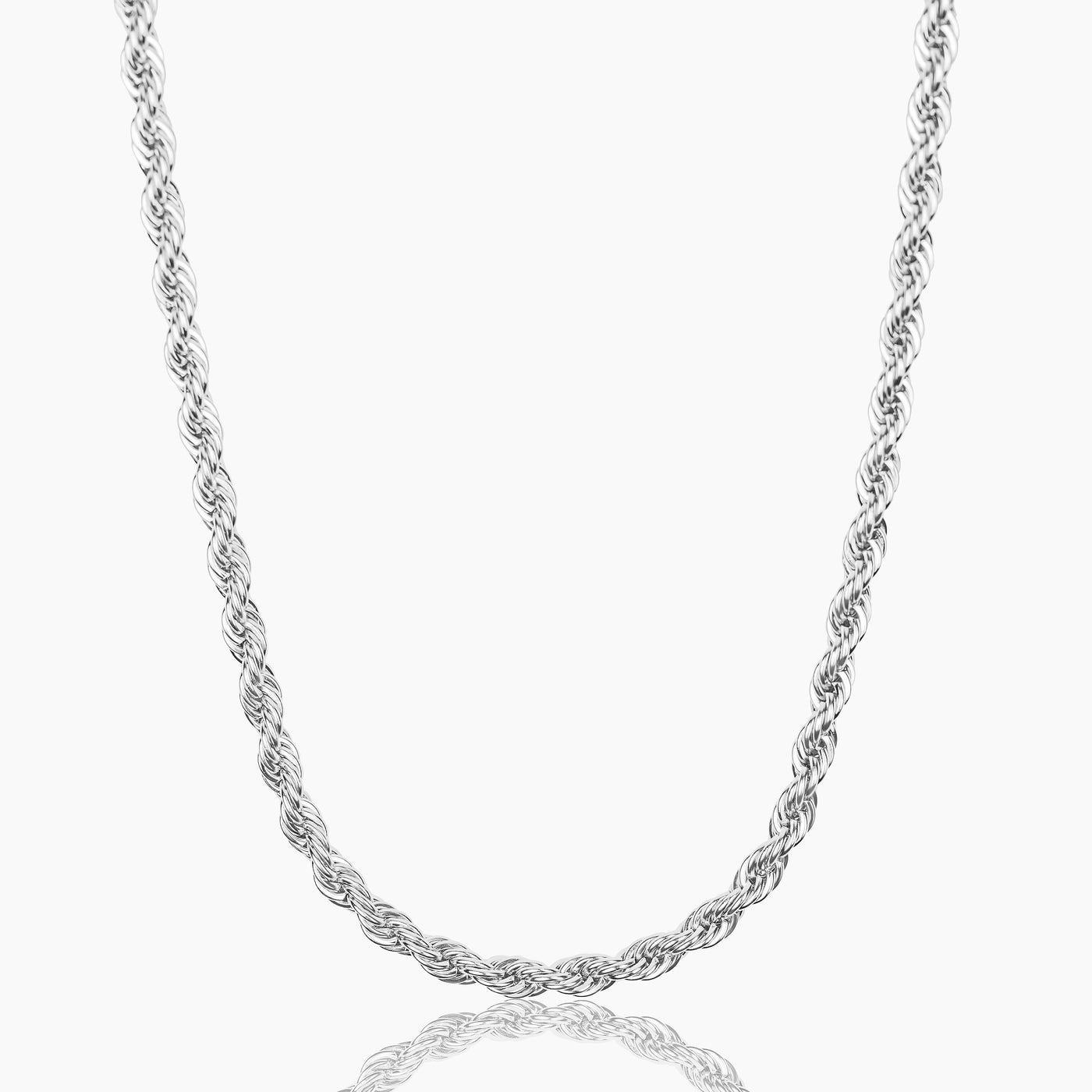 ROPE CHAIN (WHITE GOLD) 5MM