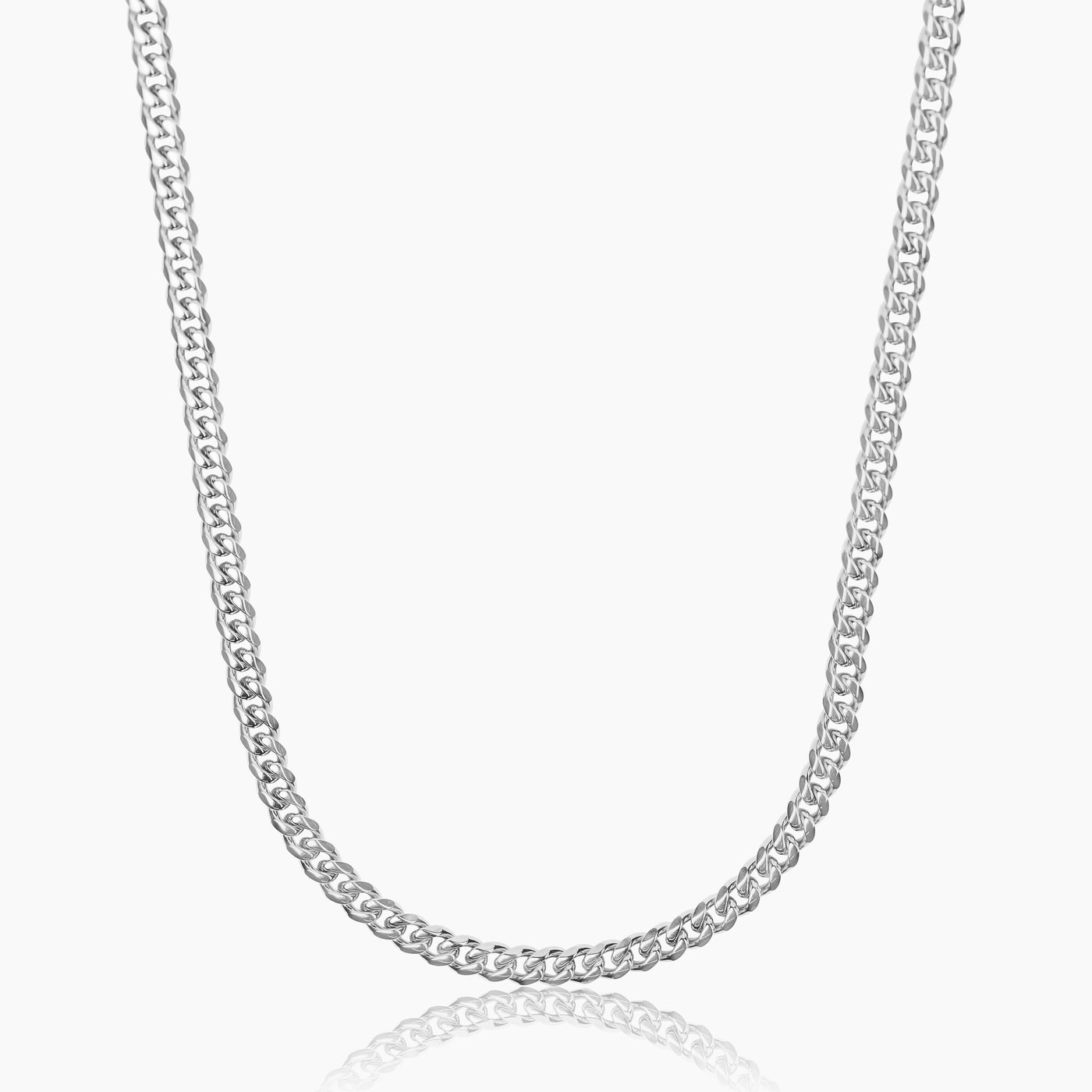 CUBAN CHAIN (WHITE GOLD) 5MM