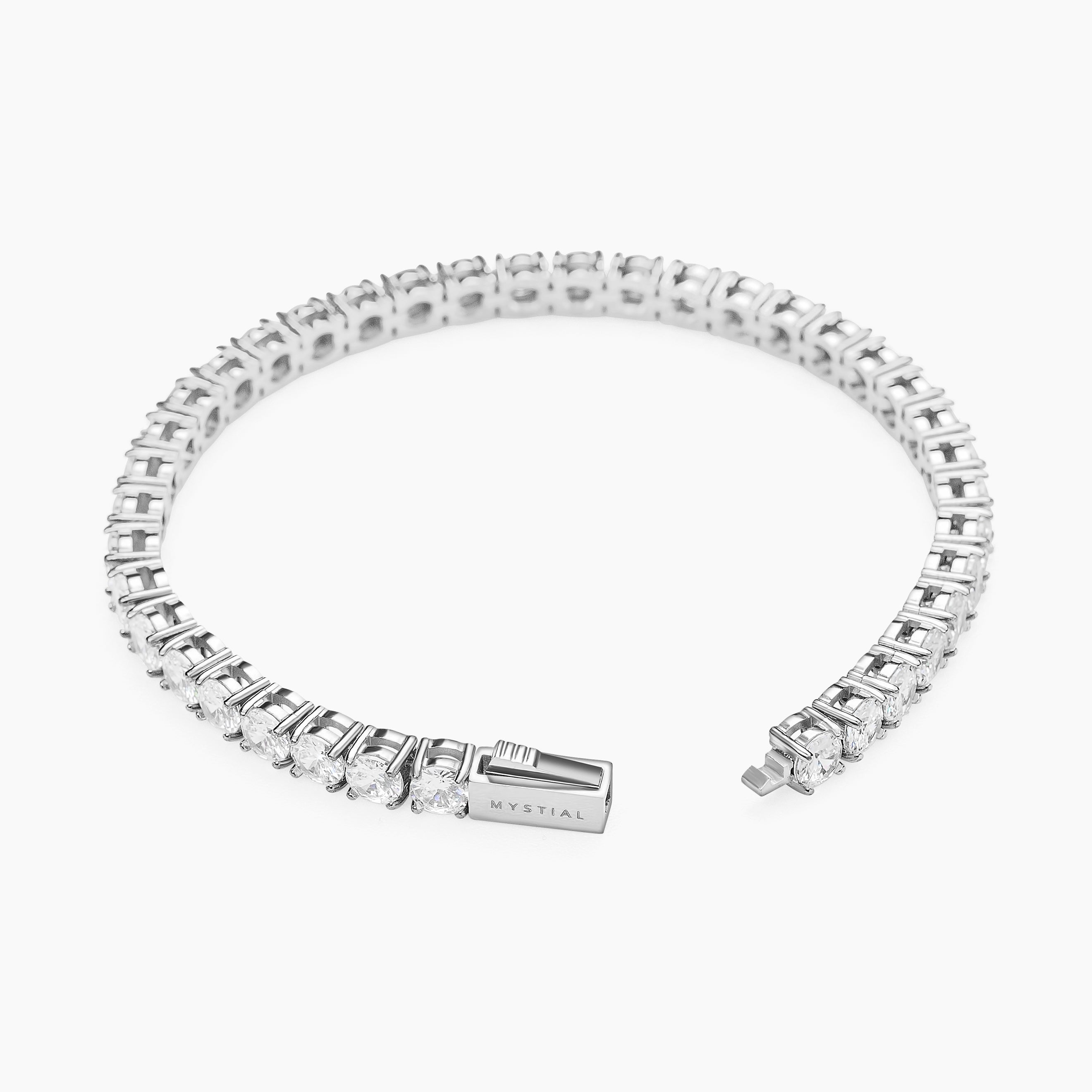 TENNIS SET (WHITE GOLD) 5MM