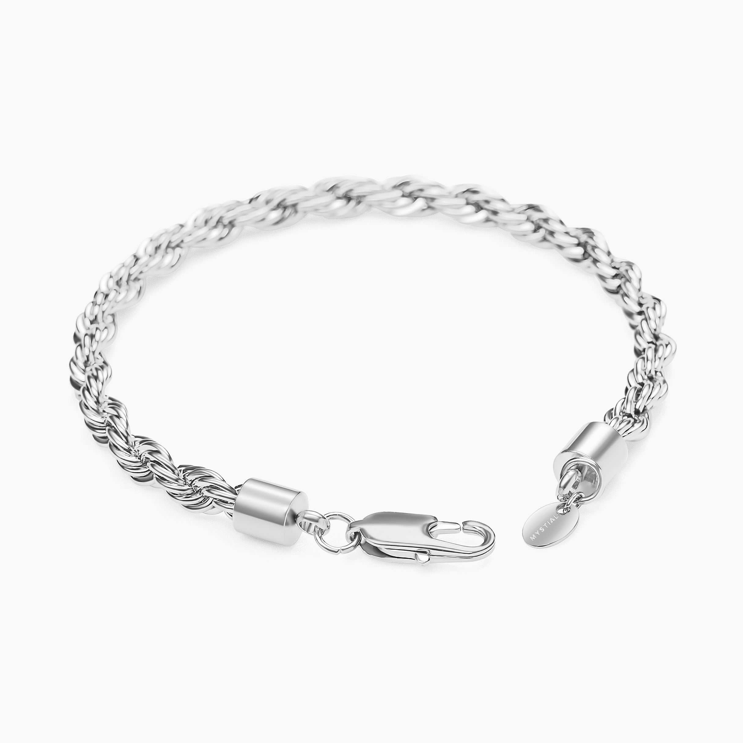 ROPE BRACELET (WHITE GOLD) 5MM
