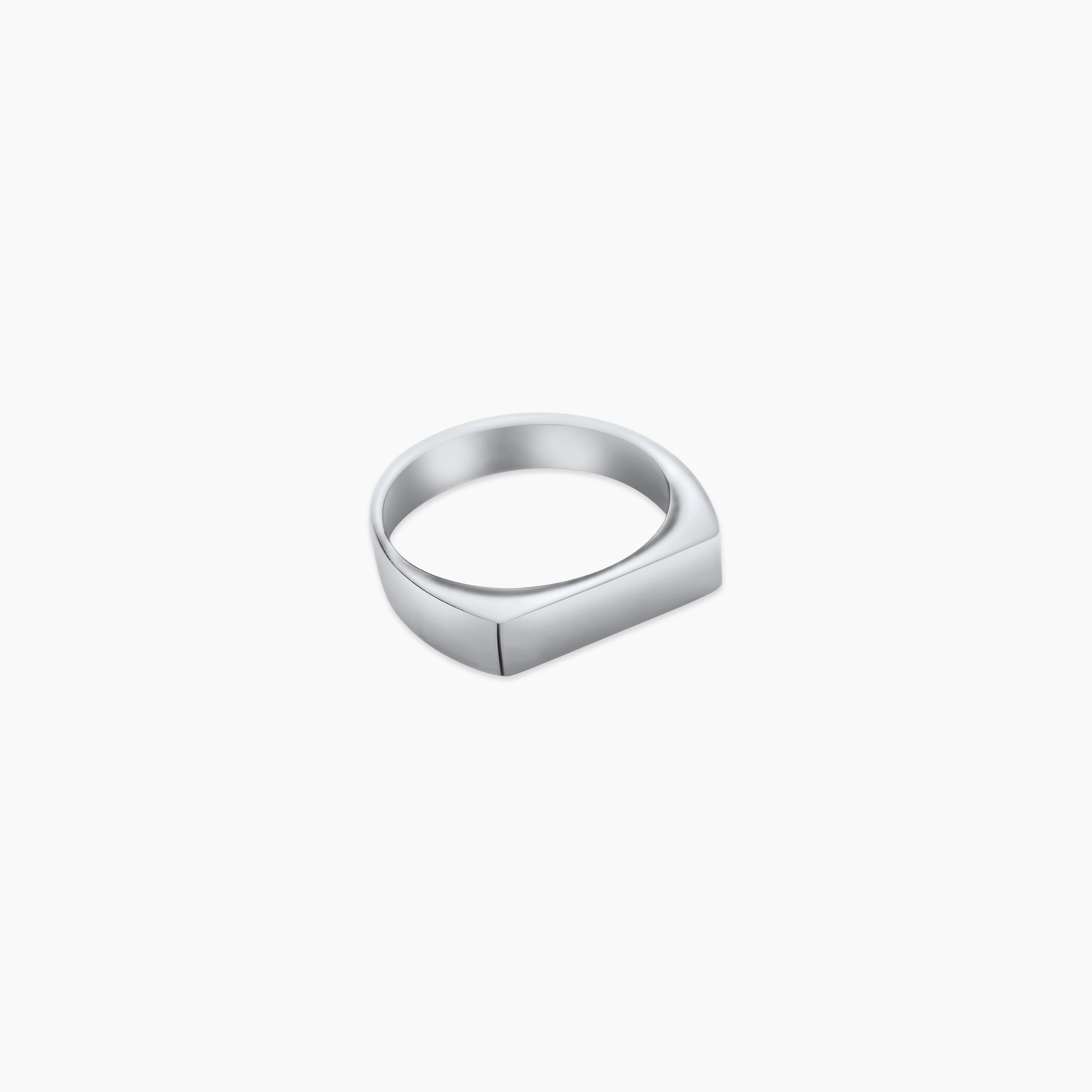 SLATE SIGNET RING (WHITE GOLD)