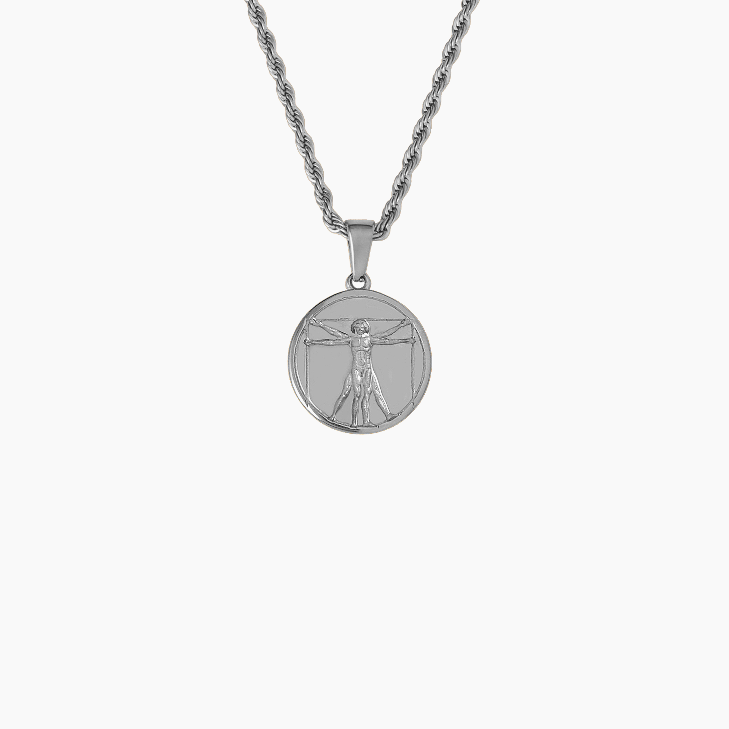 VITRUVIAN PENDANT (WHITE GOLD)