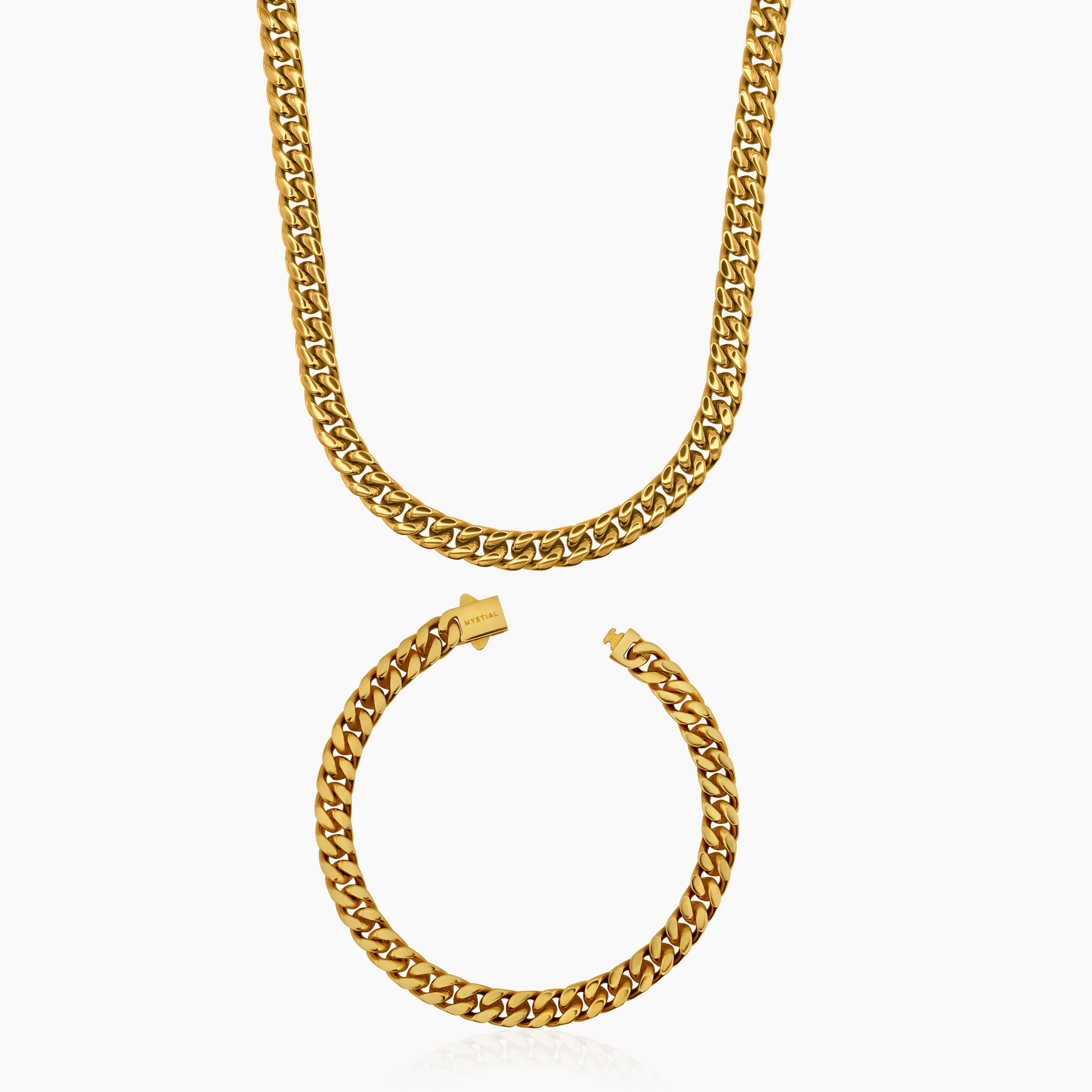 CUBAN SET (GOLD) 7MM