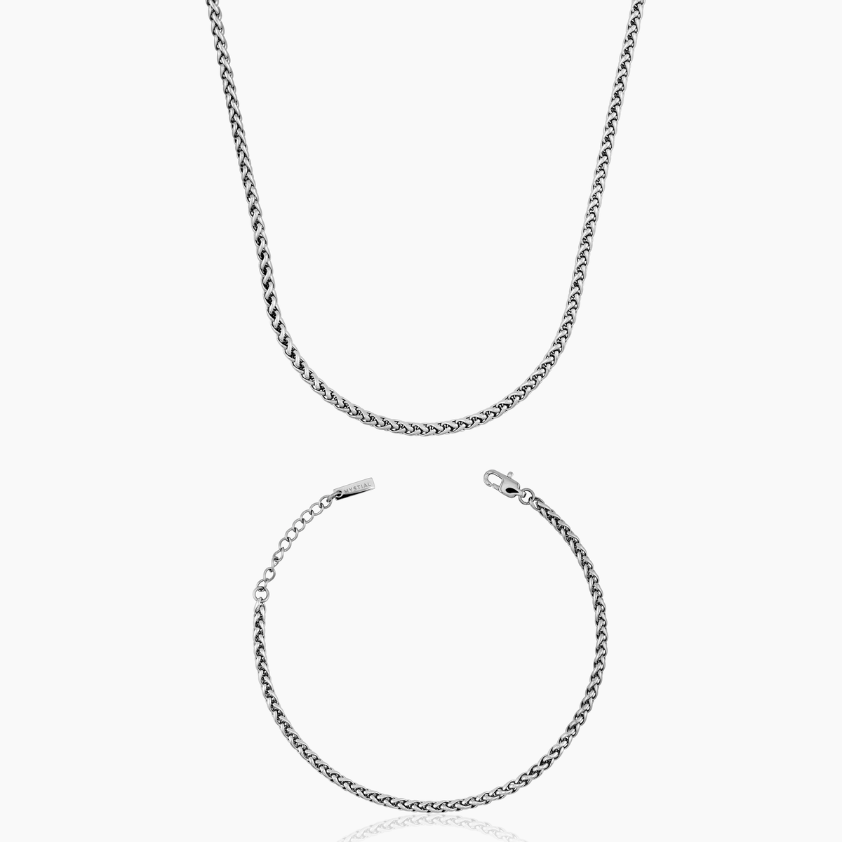 WHEAT SET (WHITE GOLD) 3MM