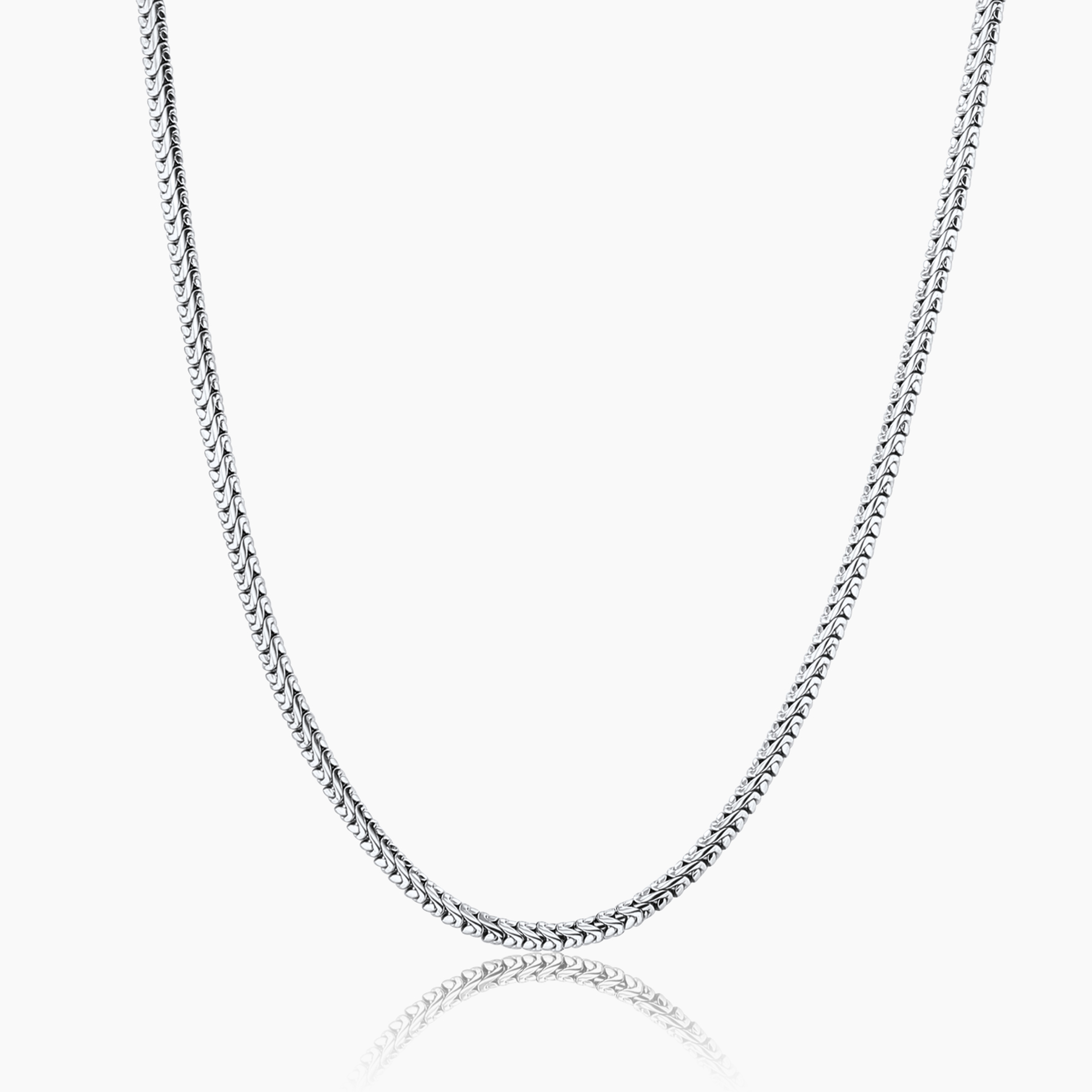 SNAKE CHAIN (WHITE GOLD) 4MM