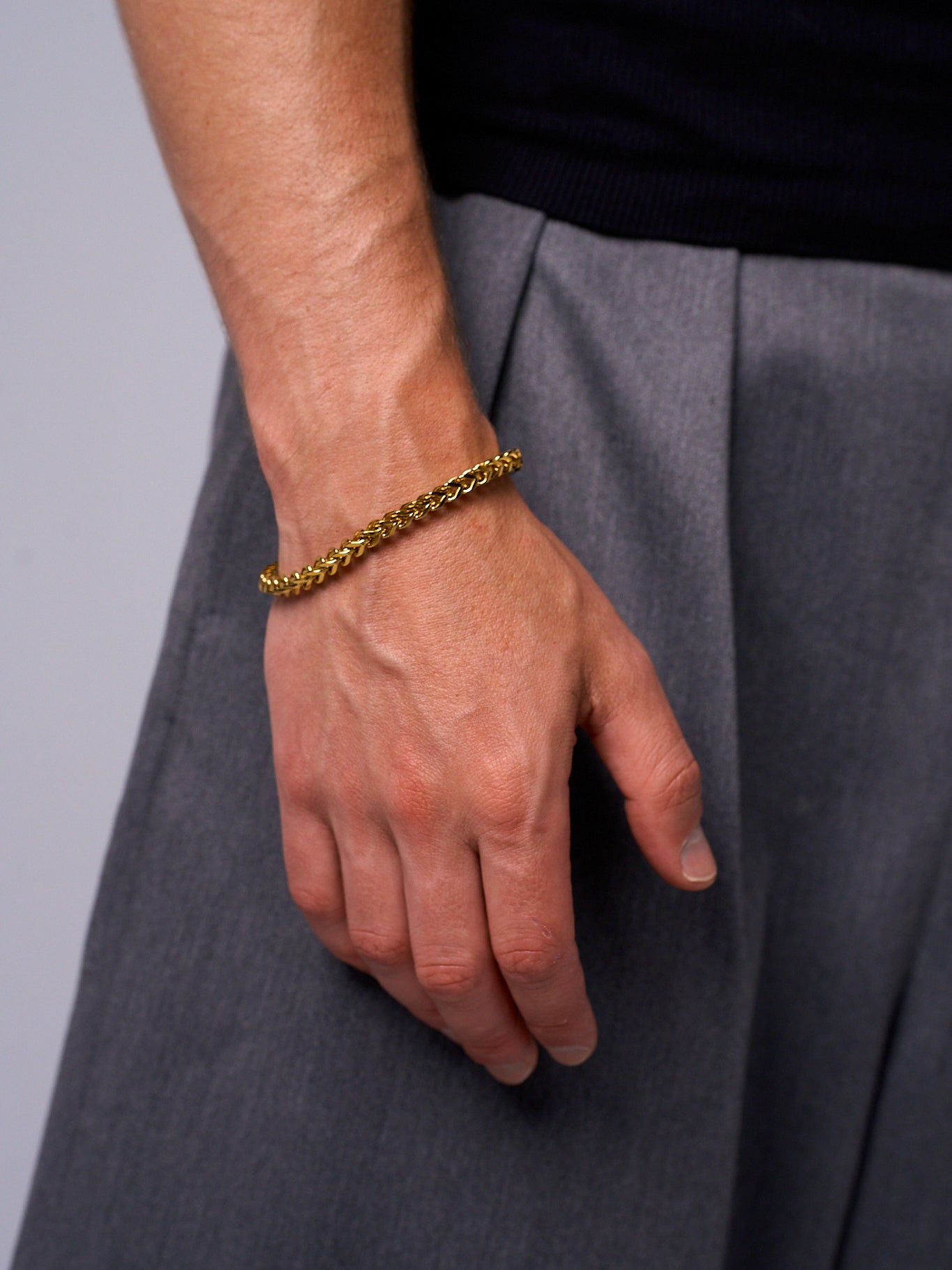 FRANCO BRACELET (GOLD) 5MM