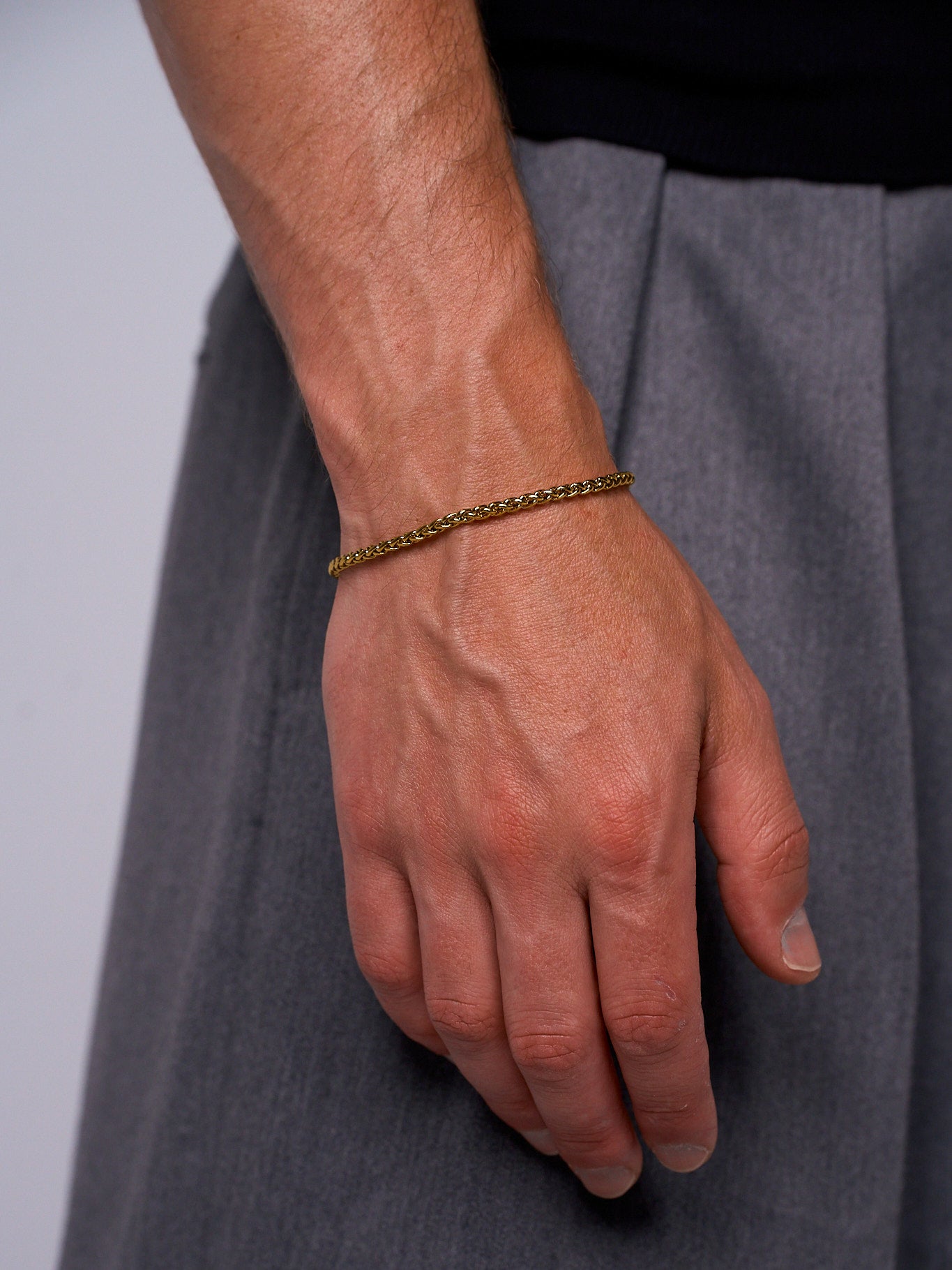 WHEAT BRACELET (GOLD) 3MM