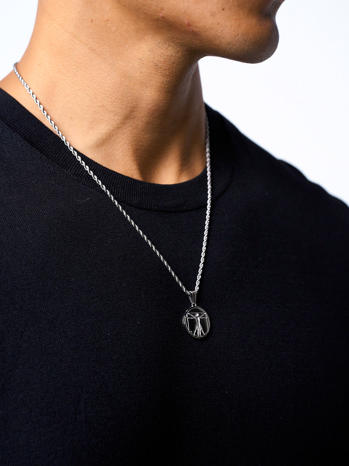 VITRUVIAN PENDANT (WHITE GOLD)
