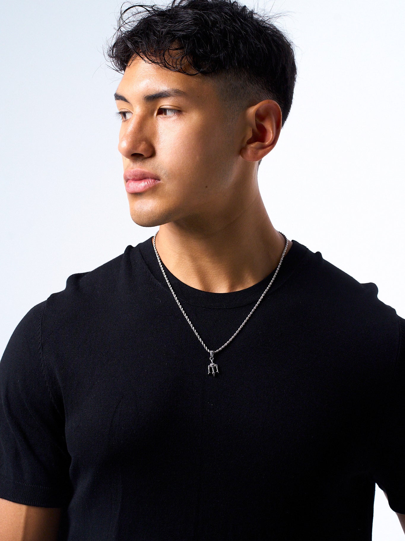 TRIDENT PENDANT (WHITE GOLD)