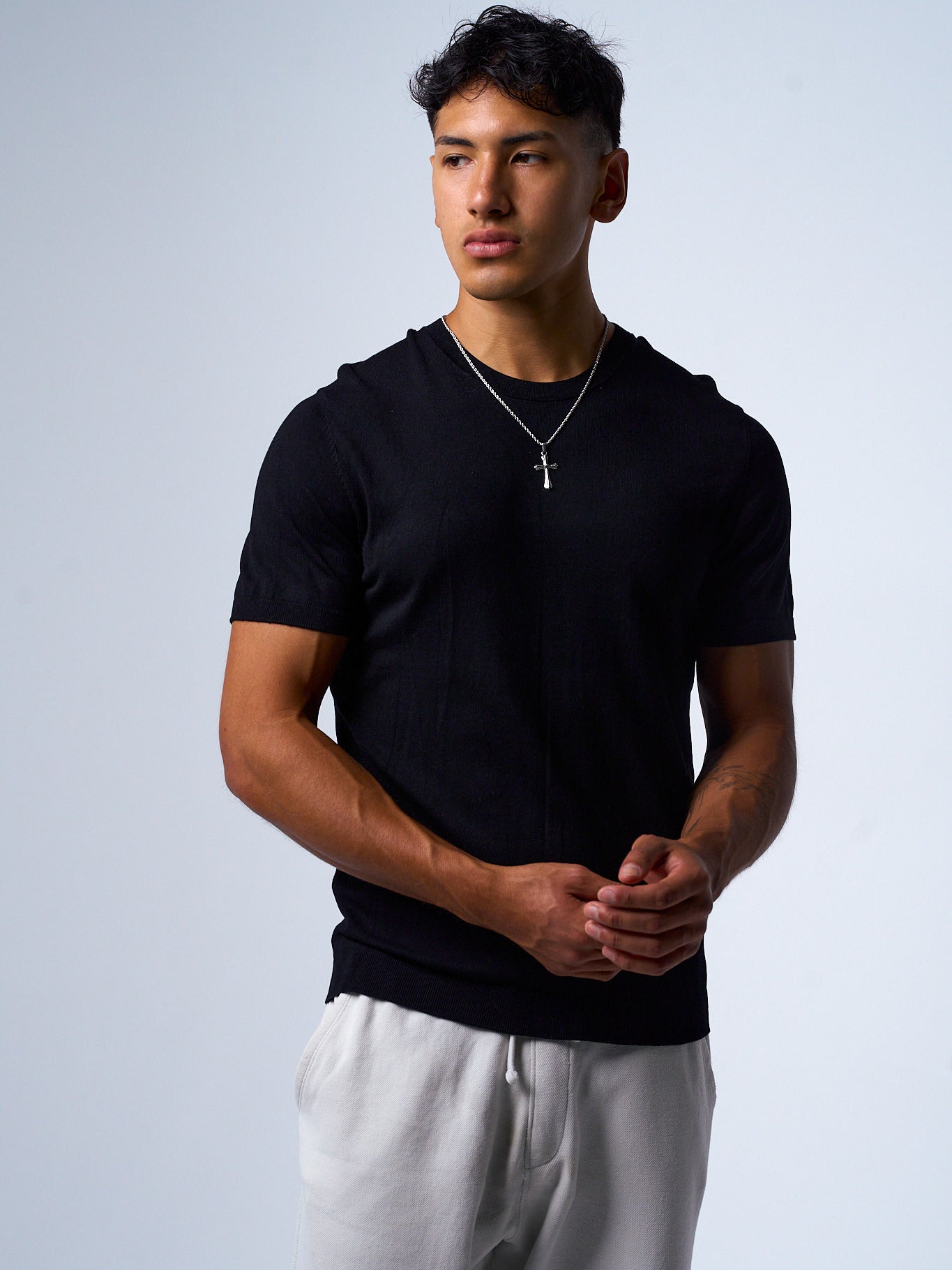 AXEN CROSS (WHITE GOLD)