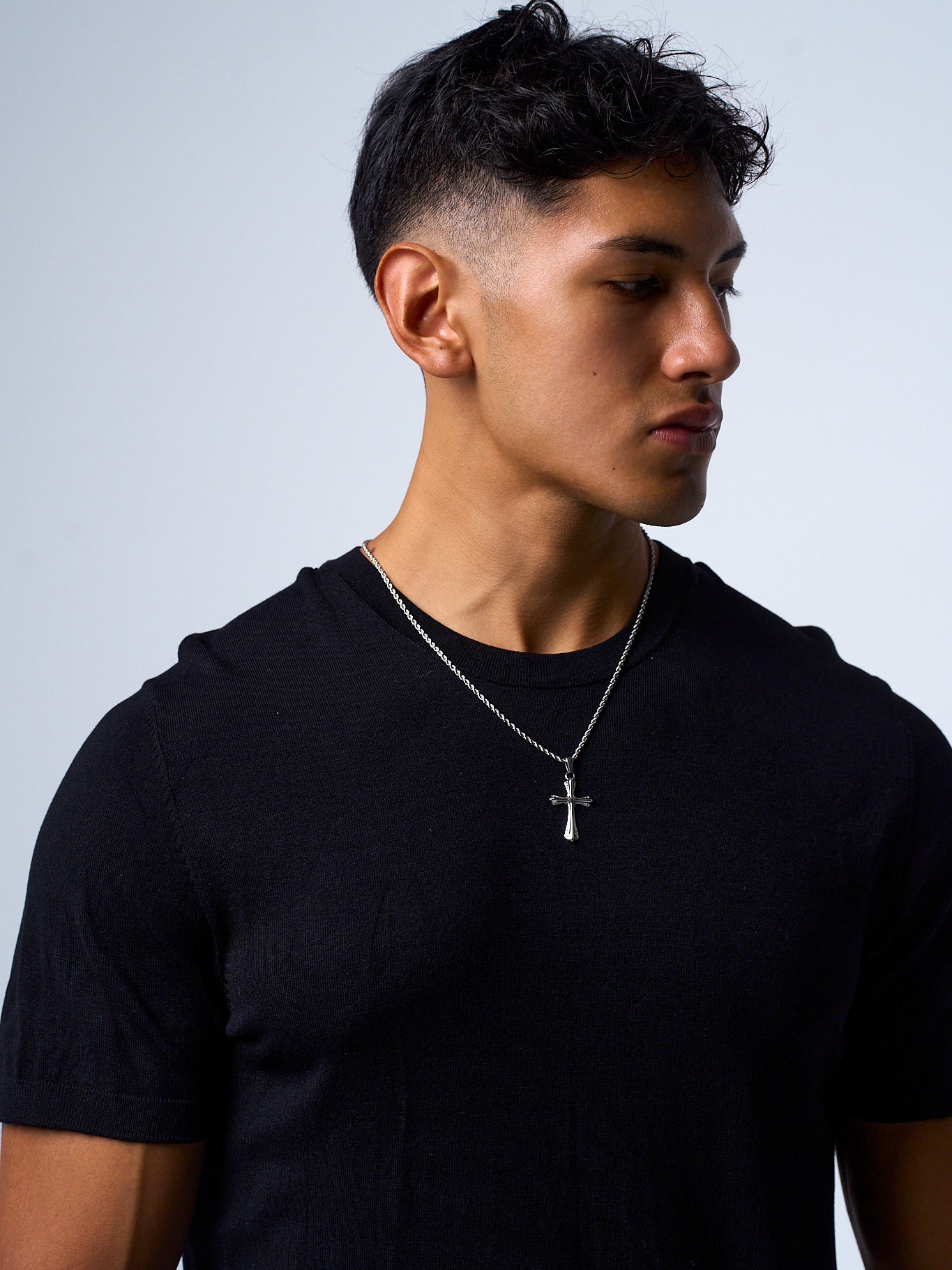 AXEN CROSS (WHITE GOLD)