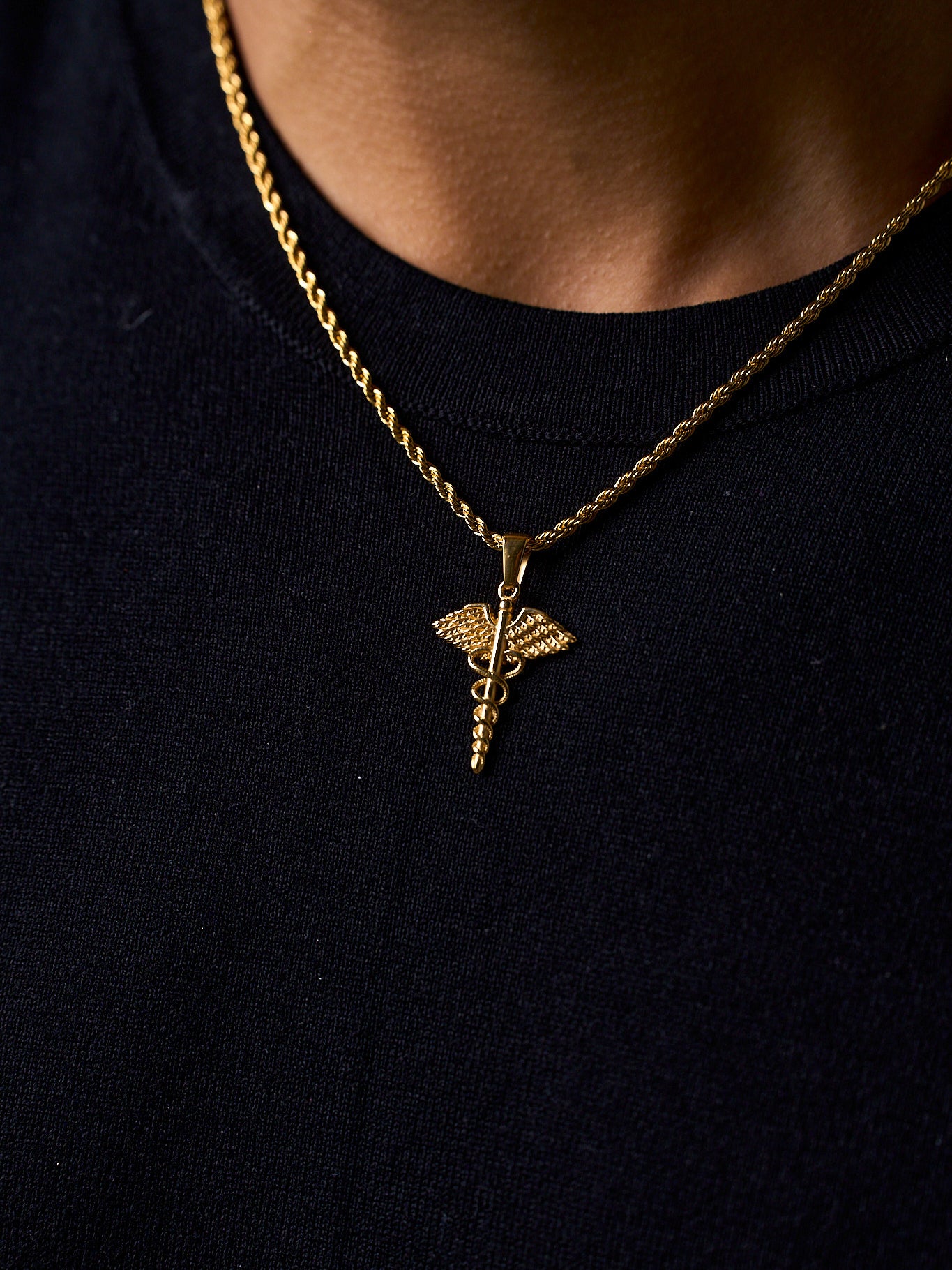 WINGED HELIX PENDANT (GOLD)
