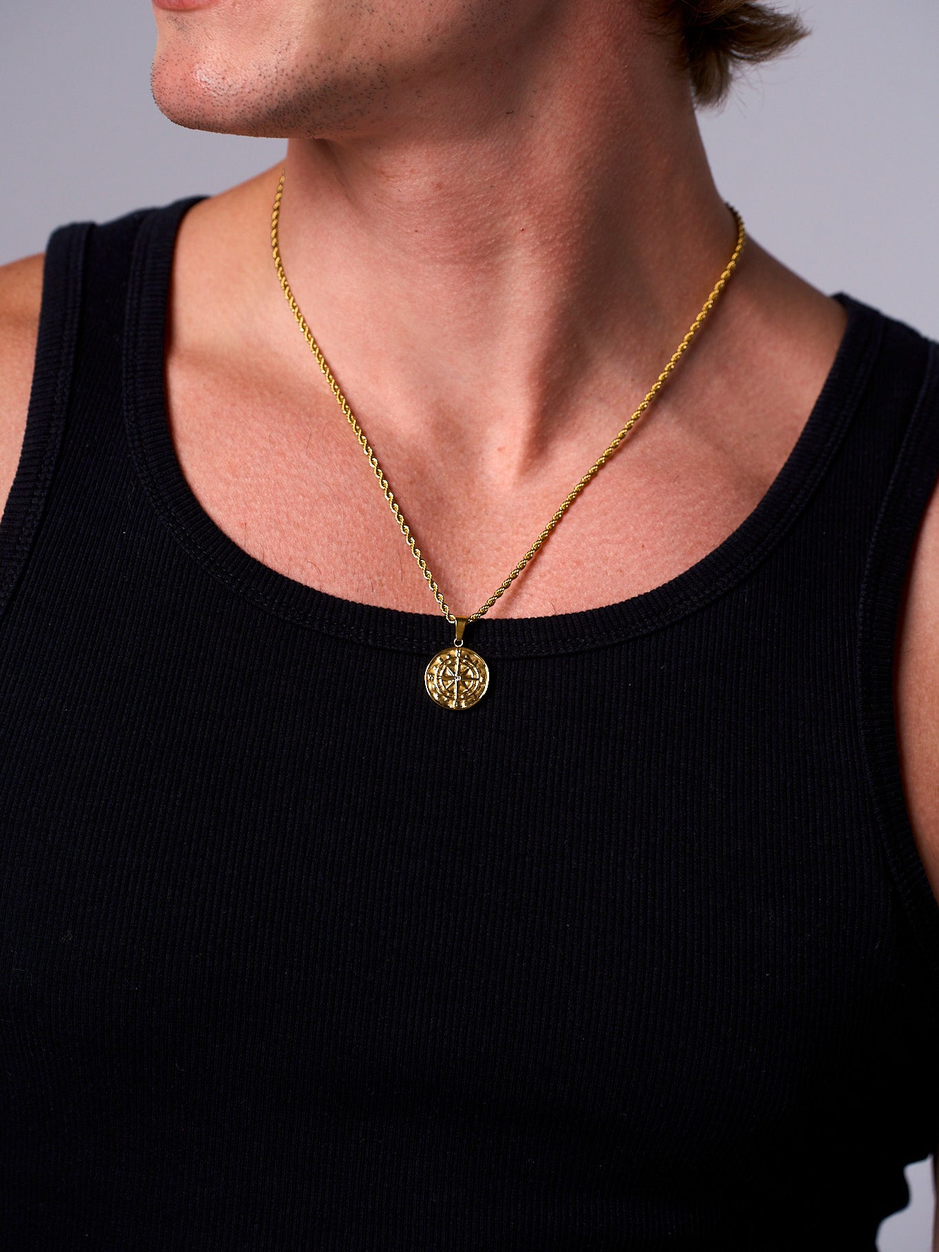 COMPASS PENDANT (GOLD)