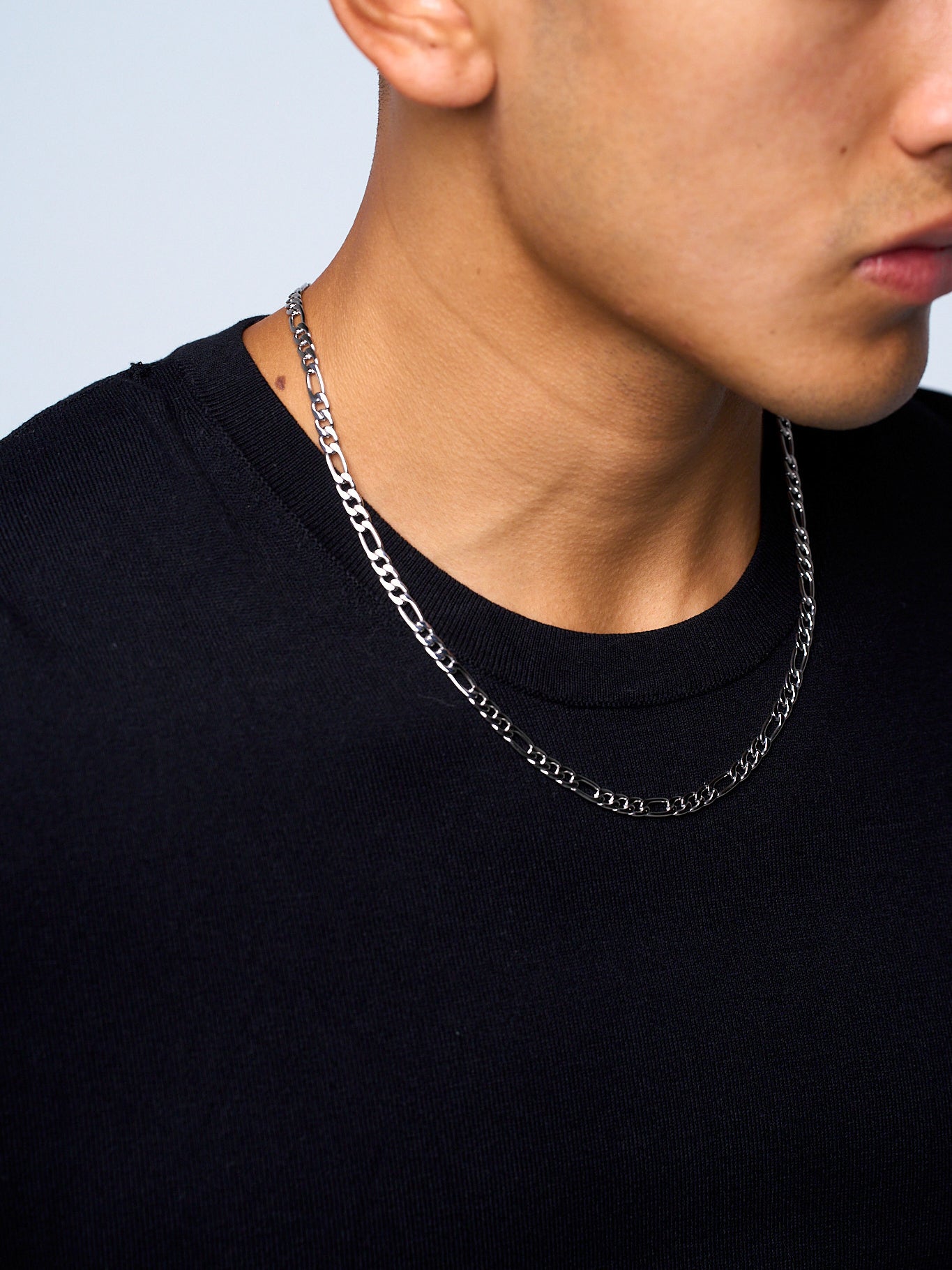 FIGARO CHAIN (WHITE GOLD) 5MM