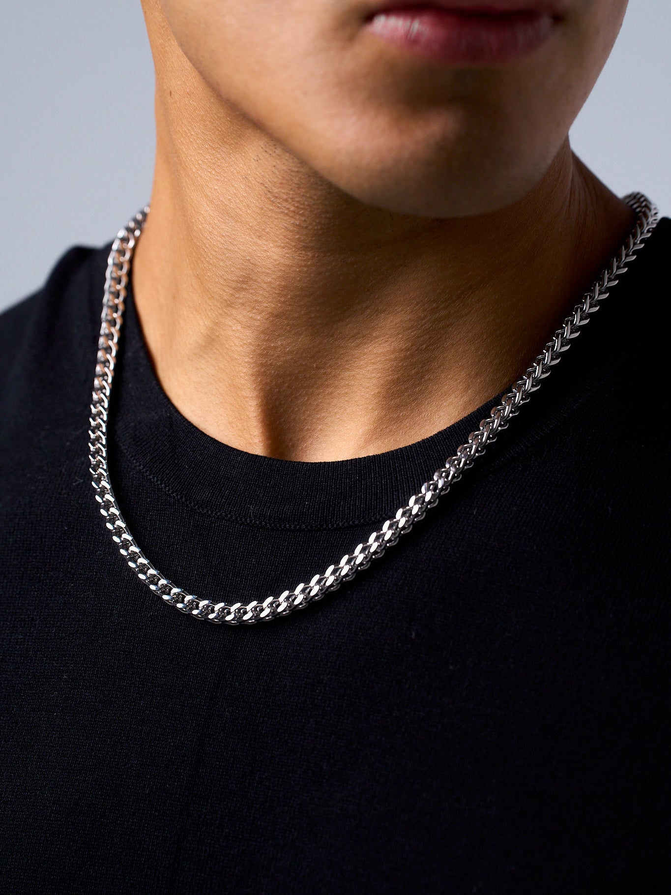 FRANCO CHAIN (WHITE GOLD) 5MM